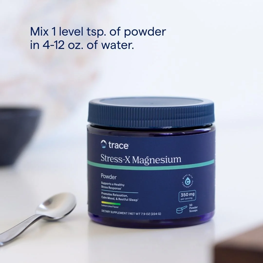 Trace Minerals Stress-X Magnesium, 350mg - Powder Magnesium Supplement to Support Muscle Relaxation & Recovery - Restful Sleep Support Mineral Supplement - Lemon Lime Flavor, 7.9 oz (50 Servings) - Image 4