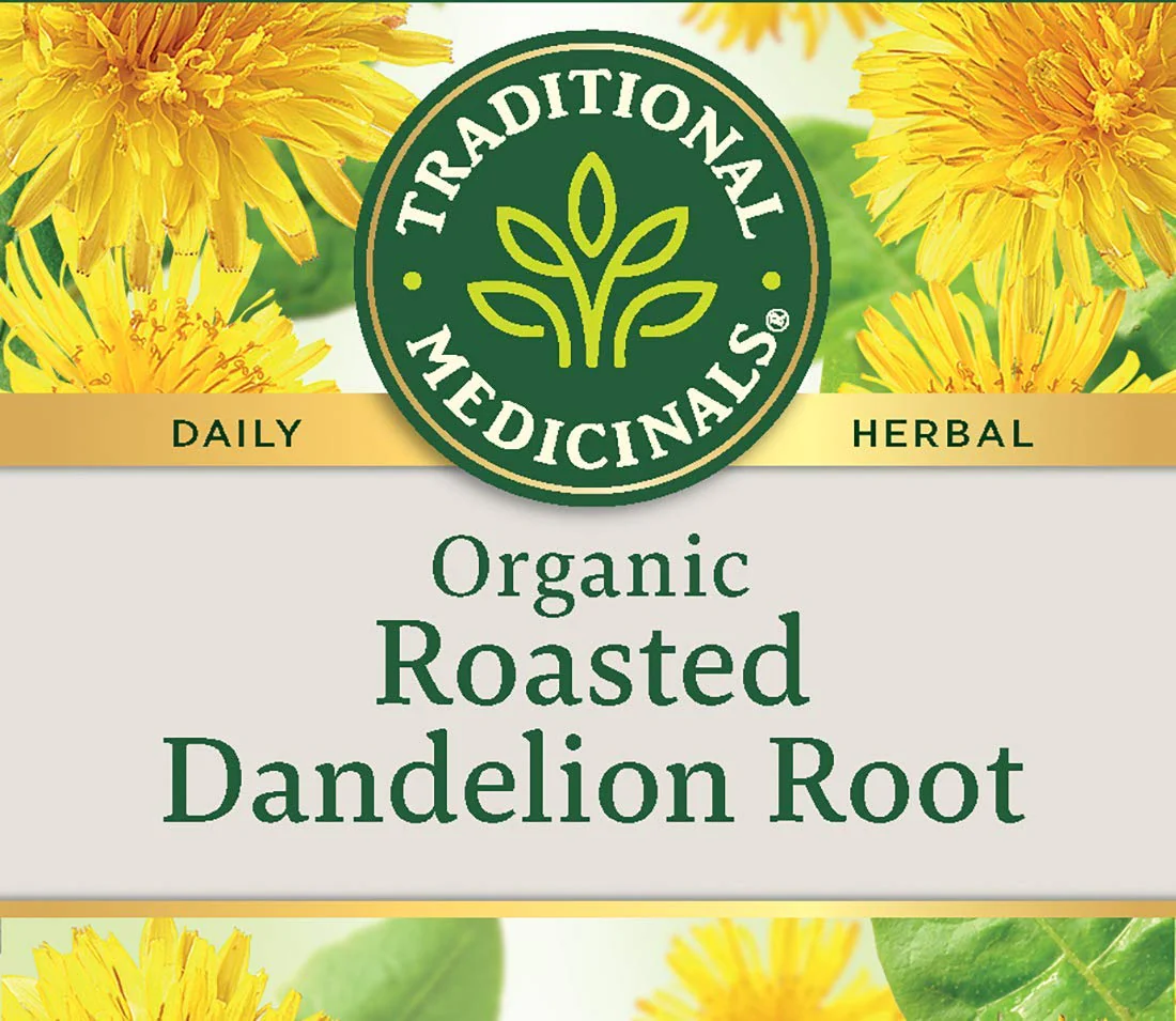TRADITIONAL MEDICINALS Organic Roasted Dandelion Root, 16 Count (2 Pack) - Image 3