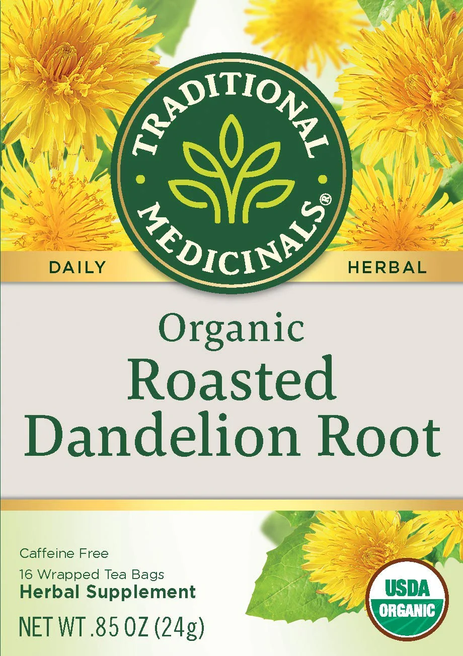 TRADITIONAL MEDICINALS Organic Roasted Dandelion Root, 16 Count (2 Pack) - Image 6
