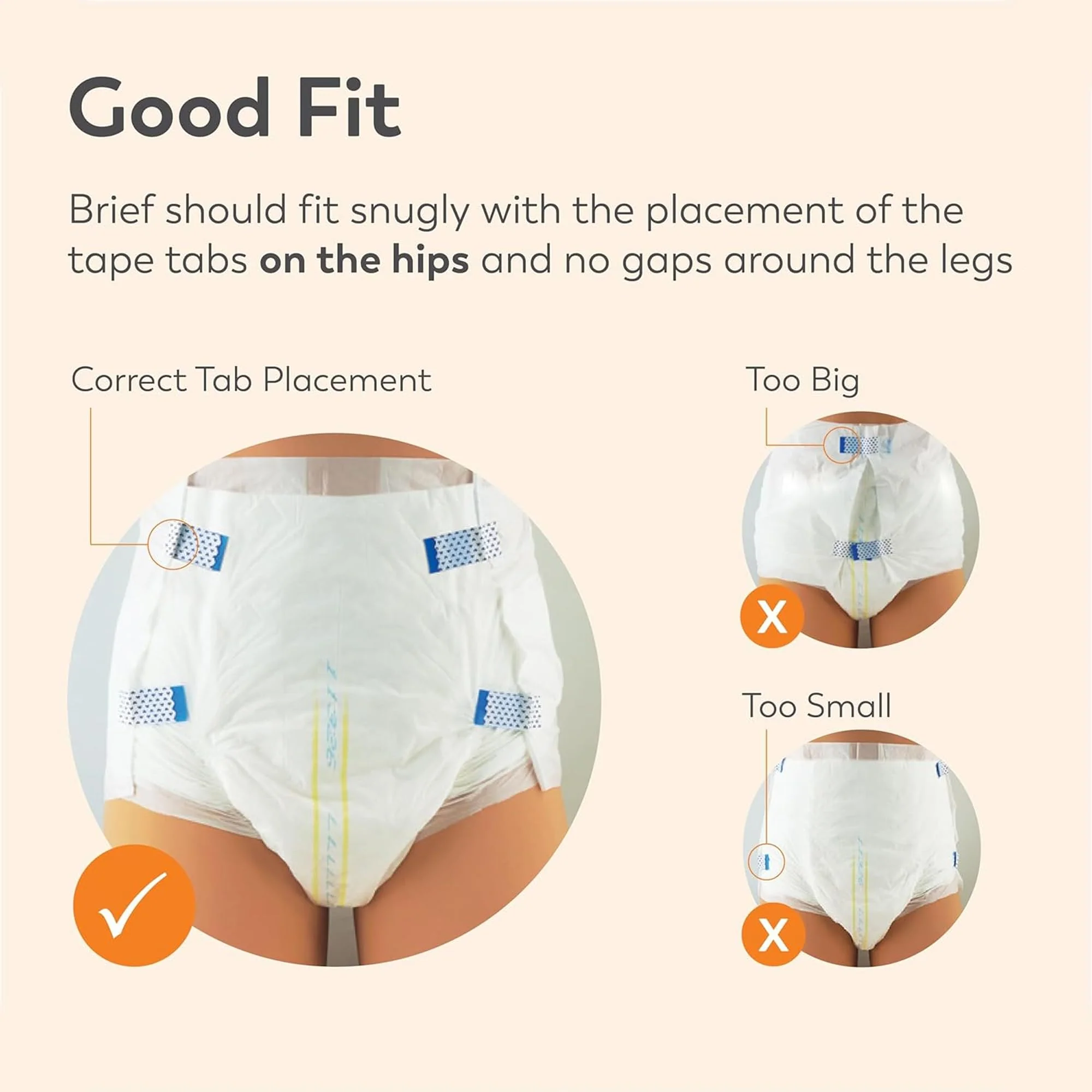 Tranquility SmartCore Adult Disposable Briefs, Incontinence Control with Breathable Kufguard Technology, Fastening Tabs & Wetness Indicator, Latex-Free, Adult X-Large, 34oz Capacity, 12ct Bag - Image 3