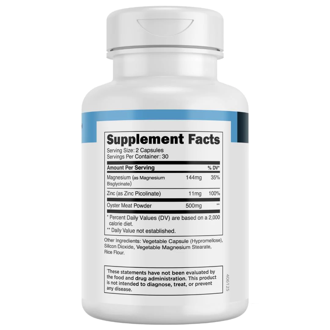 Transparent Labs ZMO - Muscle Builder for Men & Women with Zinc, Magnesium Glycinate, & Oyster Powder for Muscle Recovery - 60 Count - Image 3