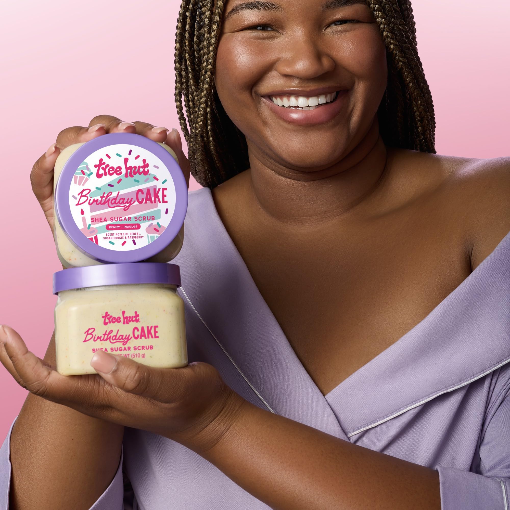 Tree Hut Exfoliating Shea Sugar Scrub Birthday Cake, 18 oz - Image 6