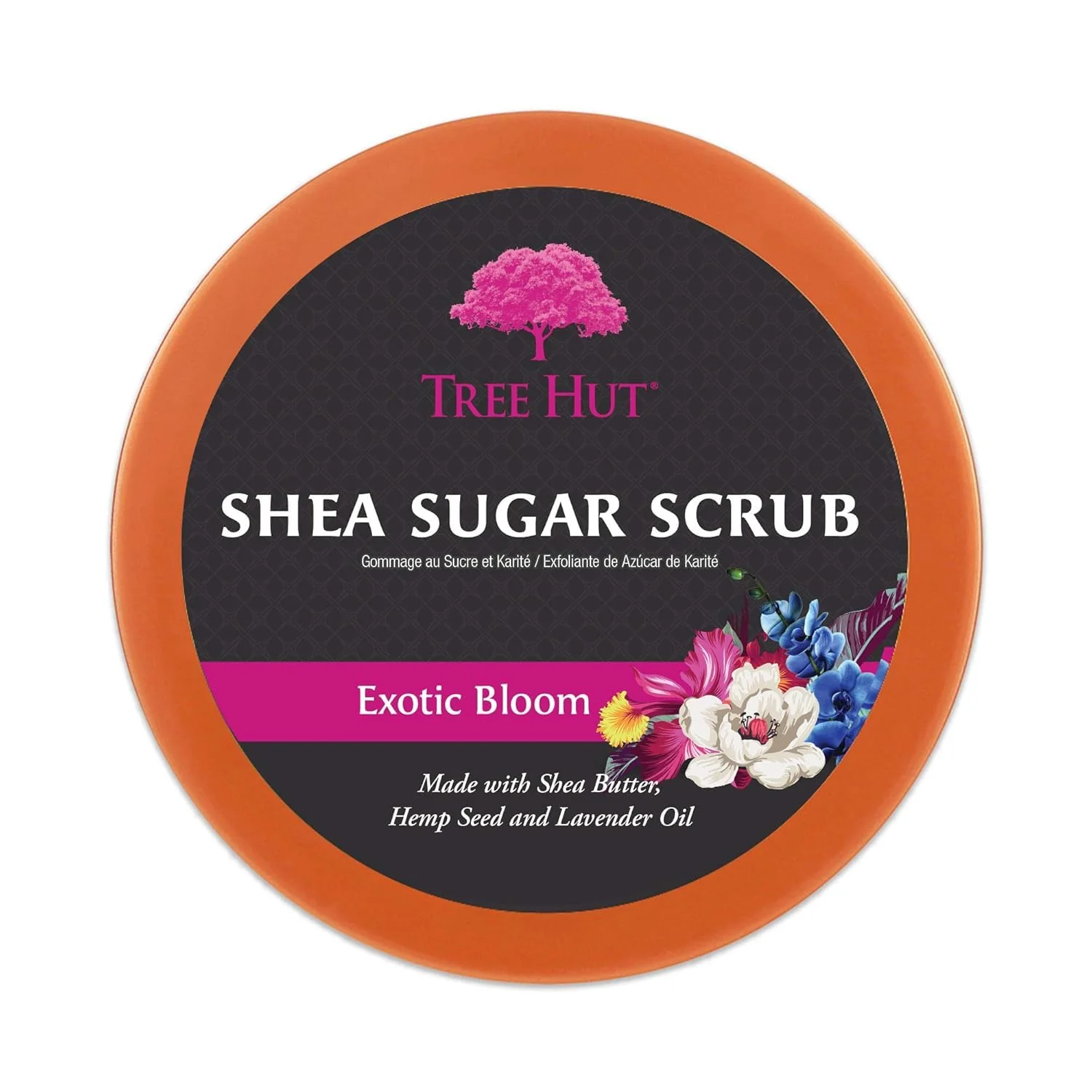 Tree Hut Exotic Bloom Shea Sugar Scrub | Exfoliating Body Scrub Removes Dead, Dry Skin for a Soft & Hydrated Feel | Nourishing Essential Body Care | 18 fl oz. - Image 7