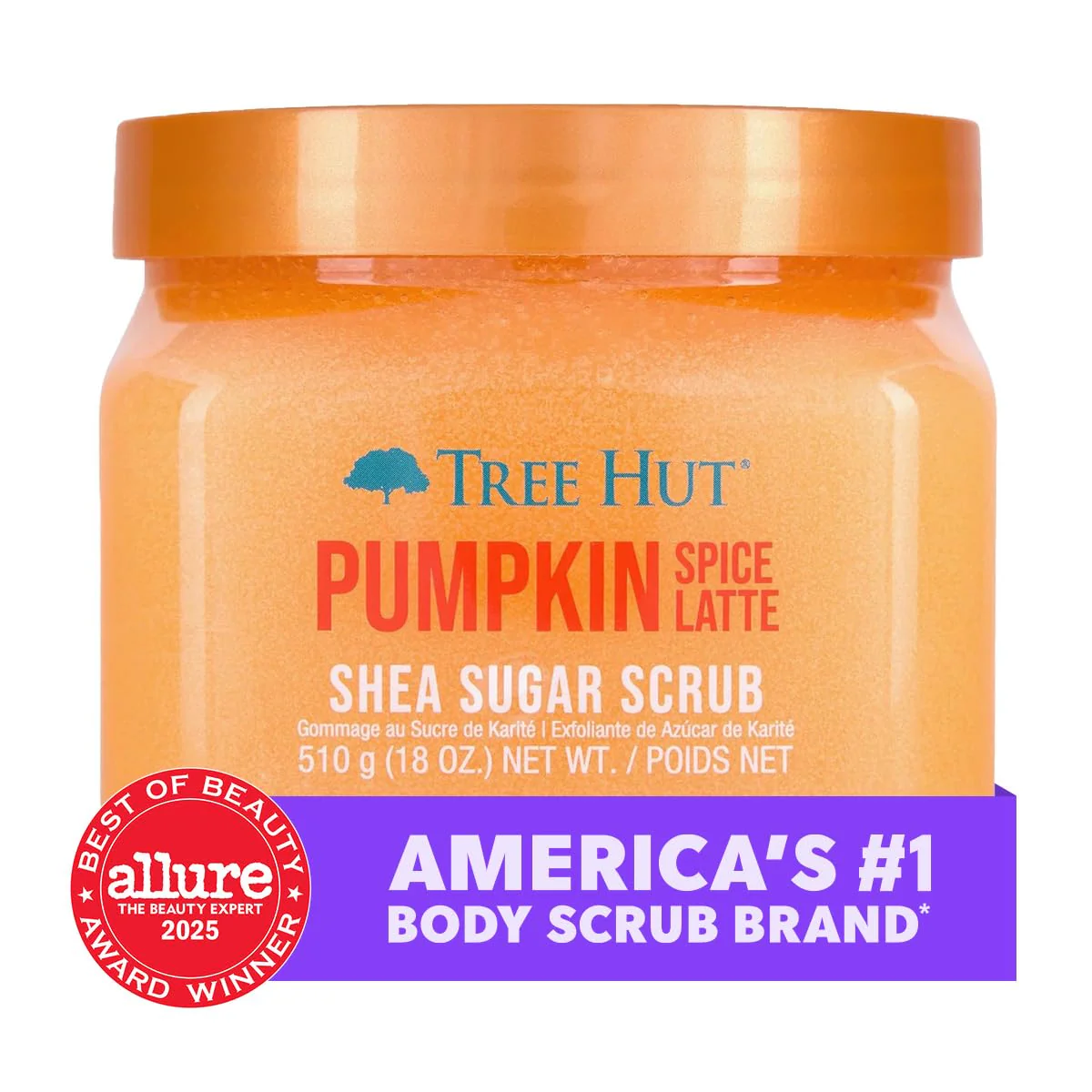 Tree Hut Pumpkin Spice Latte Shea Sugar | Exfoliating Body Scrub Removes Dead, Dry Skin for a Soft & Hydrated Feel | Limited Edition Fall | Nourishing Essential Body Care | 18 fl oz. - Image 5