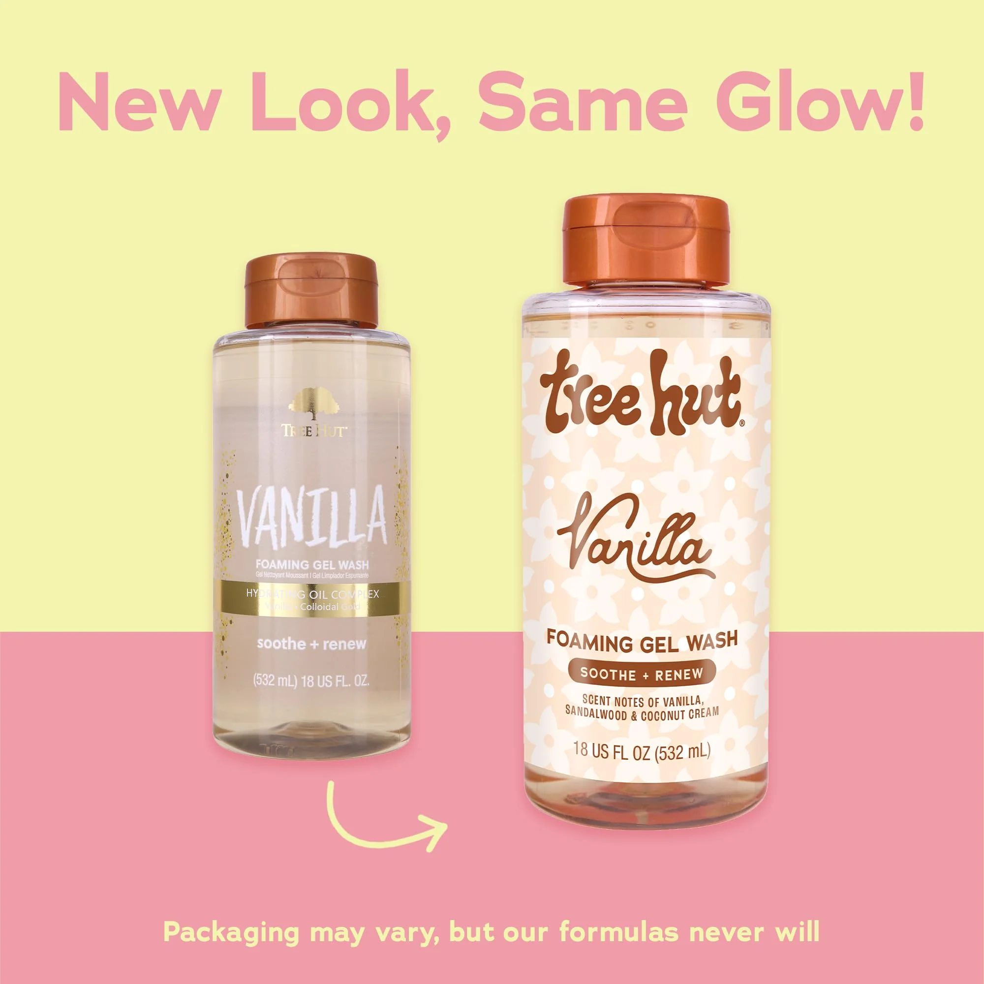 Tree Hut Vanilla Foaming Gel Wash, Moisturizing & Hydrating Body Wash with Shea Butter, Gently Cleanses for Soft, Fresh & Radiant Skin, 18 fl oz - Image 8