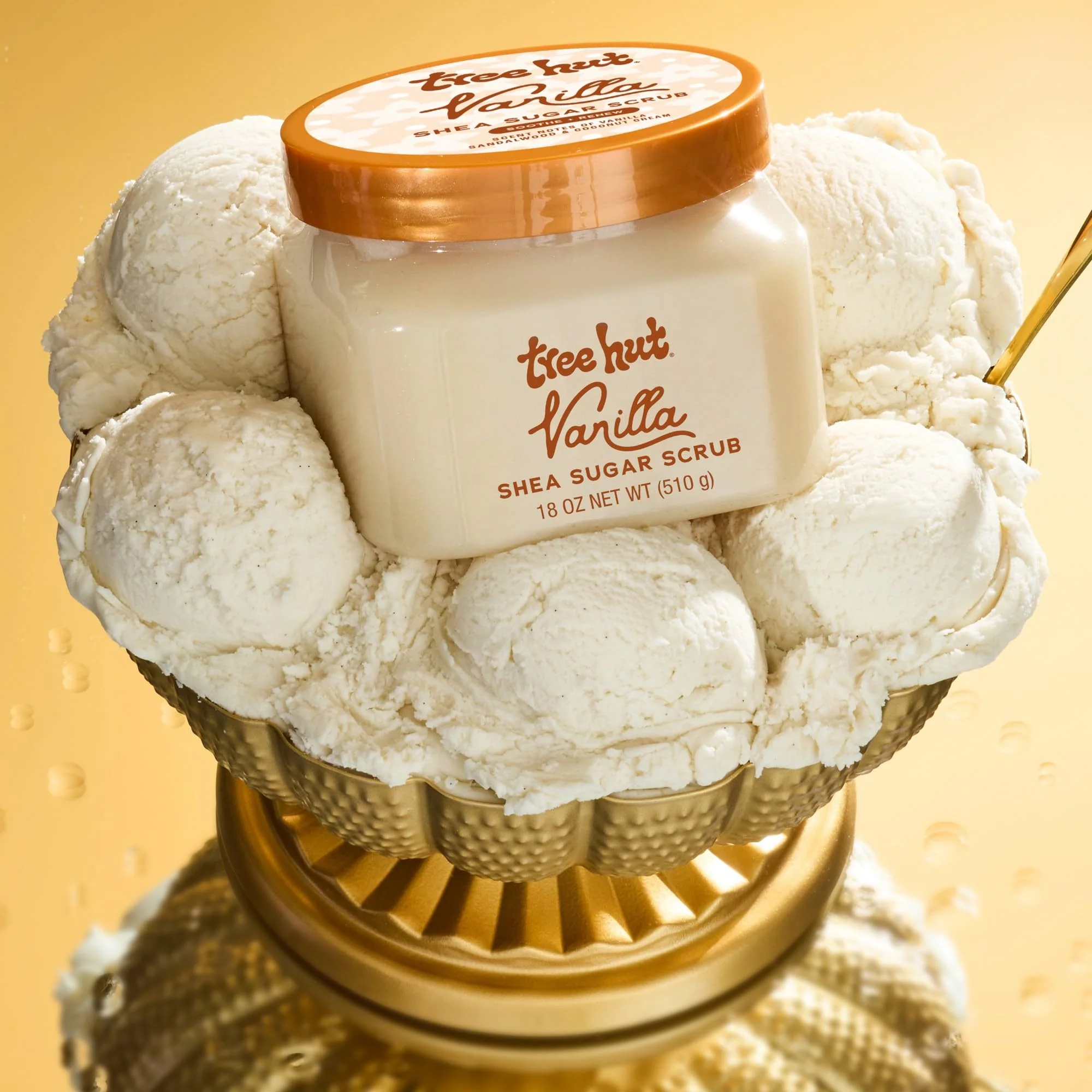 Tree Hut Vanilla Shea Sugar Exfoliating & Hydrating Body Scrub, 18 oz - Image 6