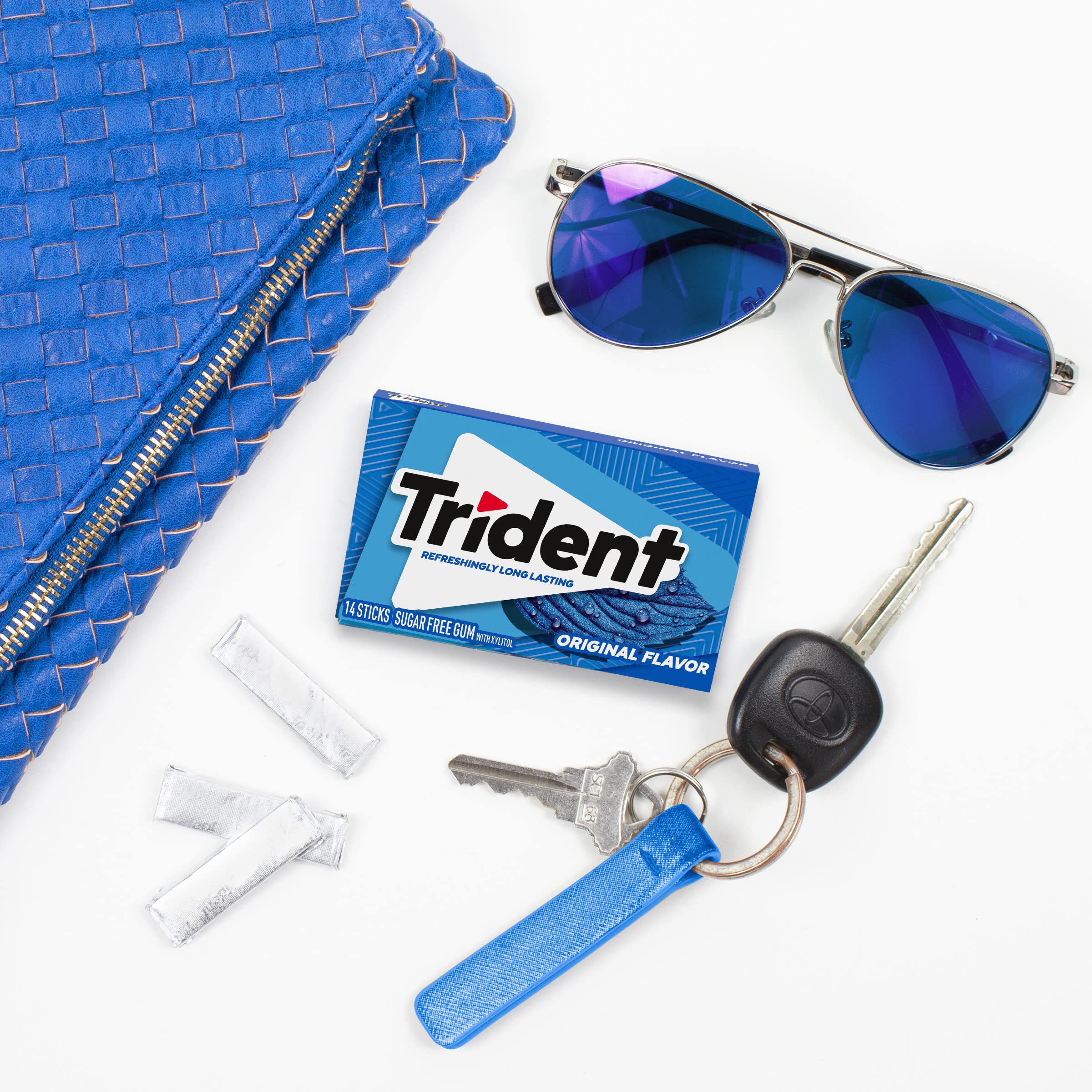 Trident Flavor Sugar Free Gum Packs of 14 Pieces Total Pieces, Original, 168 Count, (Pack of 12) - Image 15