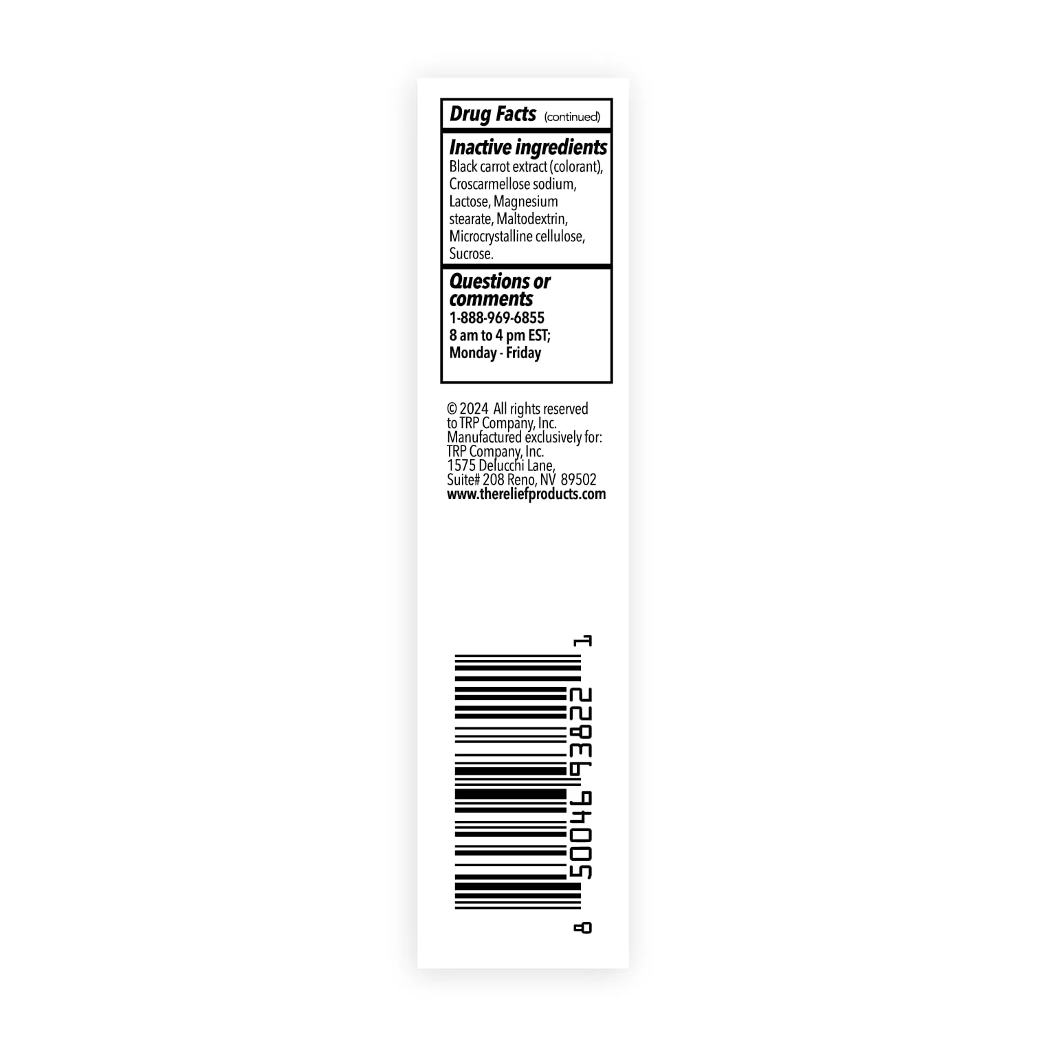 TRP Natural Eyes Complete Eye Relief Tablets - 100% Natural Active Ingredients - Helps Eye Dryness, Redness, Irritation, Watering, Burning - Fast Dissolve Tablets - 48ct - Image 8