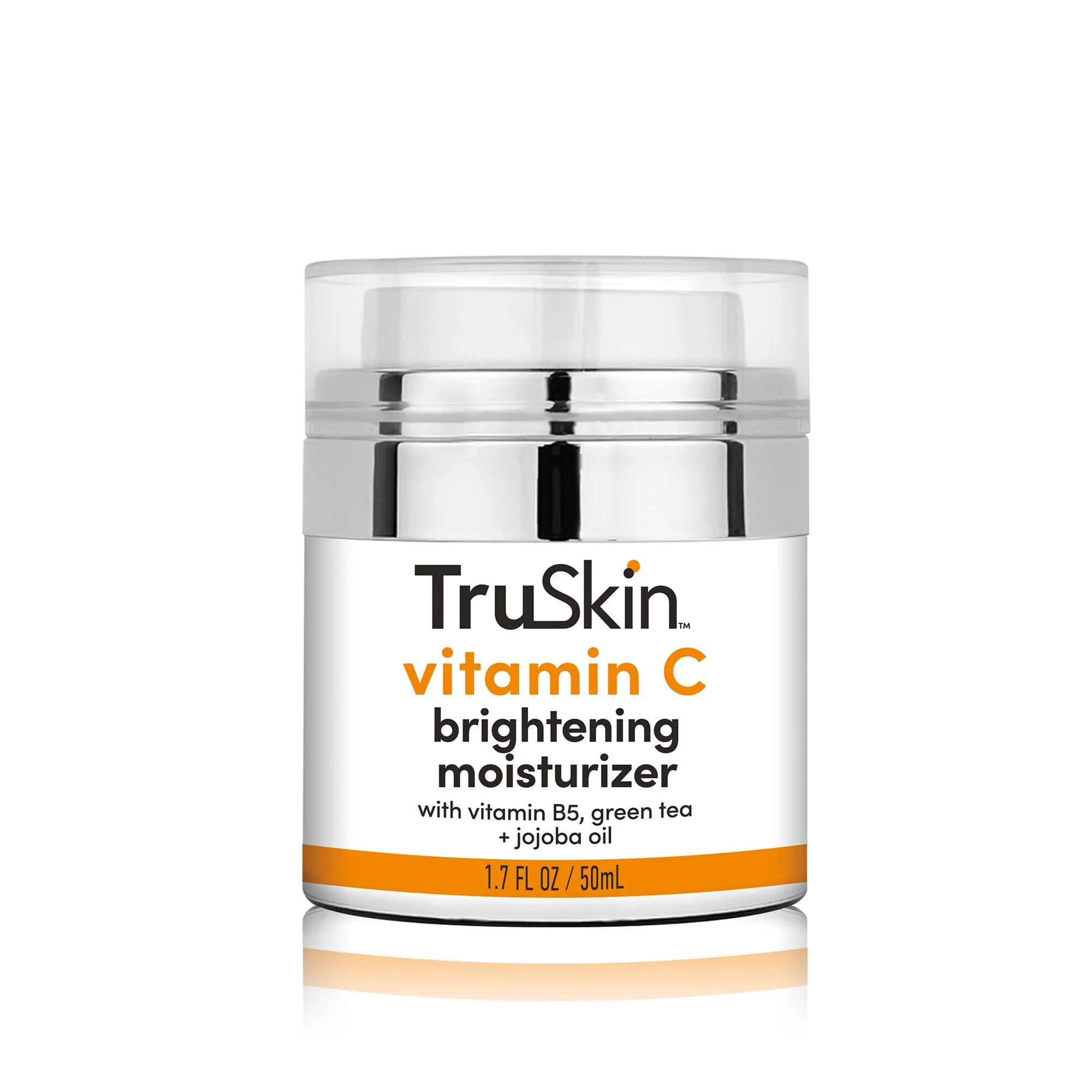 TruSkin Vitamin C Moisturizer Face Cream – Brightening, Anti Aging, Hydrating, Skin Wrinkle Cream – Vitamin B5, Vitamin E, Jojoba Oil, Aloe Vera & Green Tea, 1.7 Fl Oz