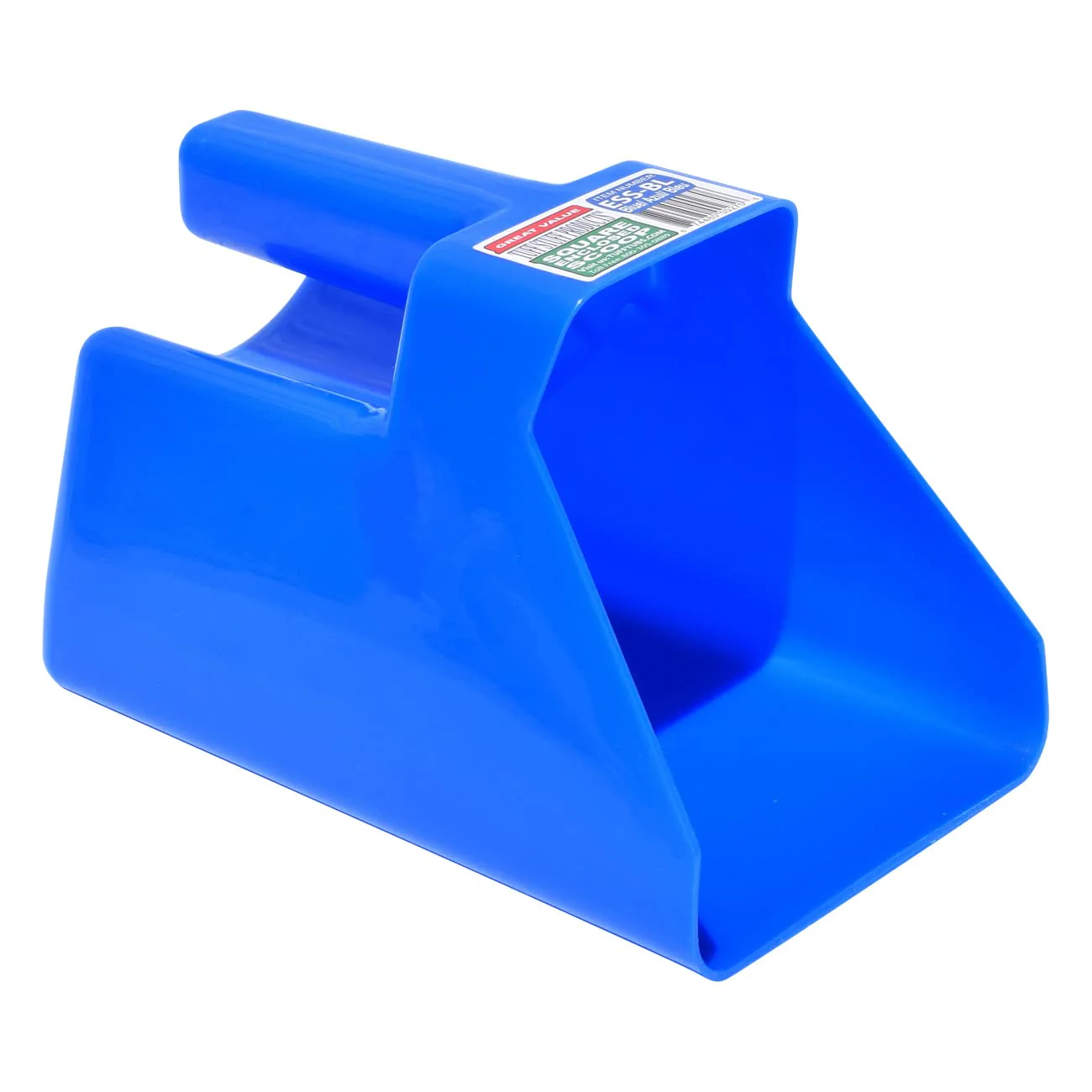 Tuff Stuff Enclosed Square Scoop, Blue (6 Pack)