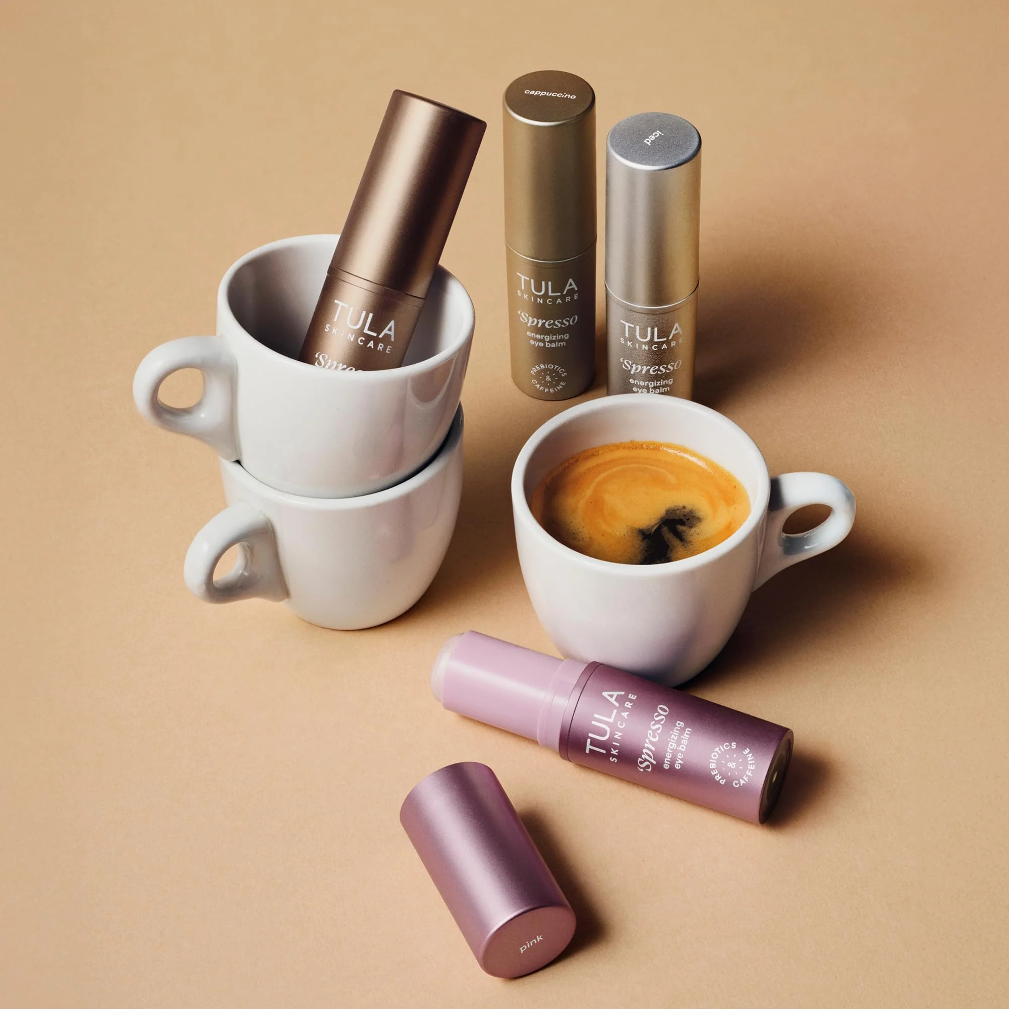 TULA Skin Care ‘Spresso Energizing Eye Balm, Rose Glow - Energizing & Hydrating Caffeine Under Eye Treatment for Dark Circles, Portable and Perfect to Use On-the-go, 0.35 oz. - Image 3