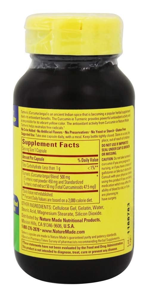 Turmeric Curcumin 60 Capsules - Image 4