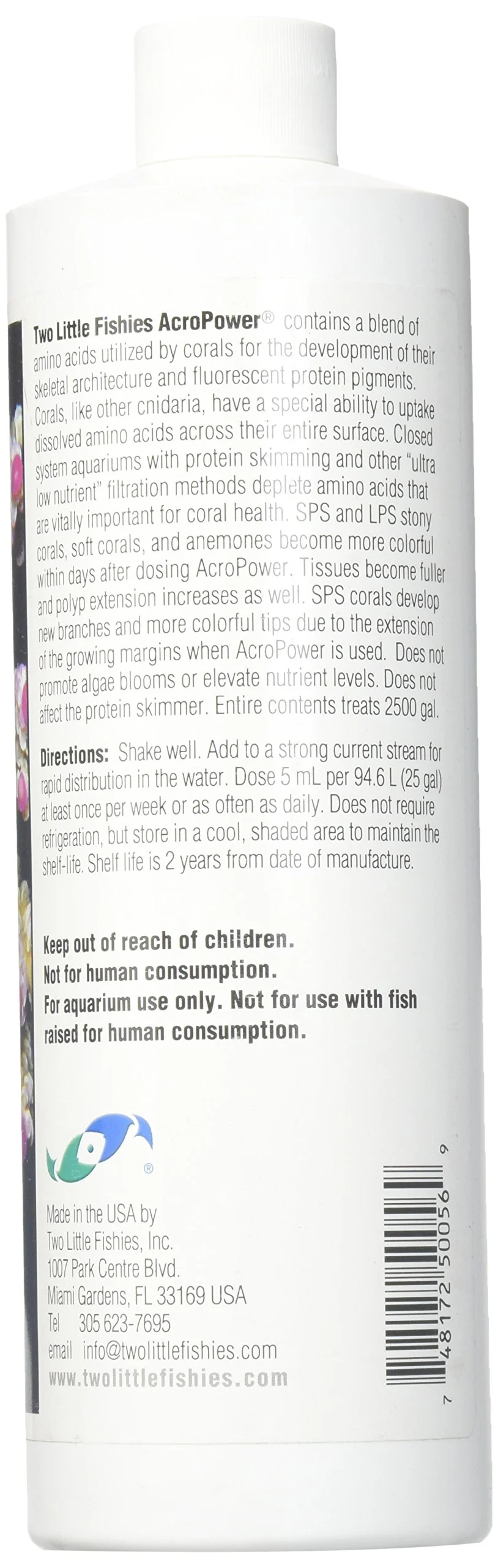 Two Little Fishies AcroPower Amino Acids for SPS Corals - 500 mL - Image 2