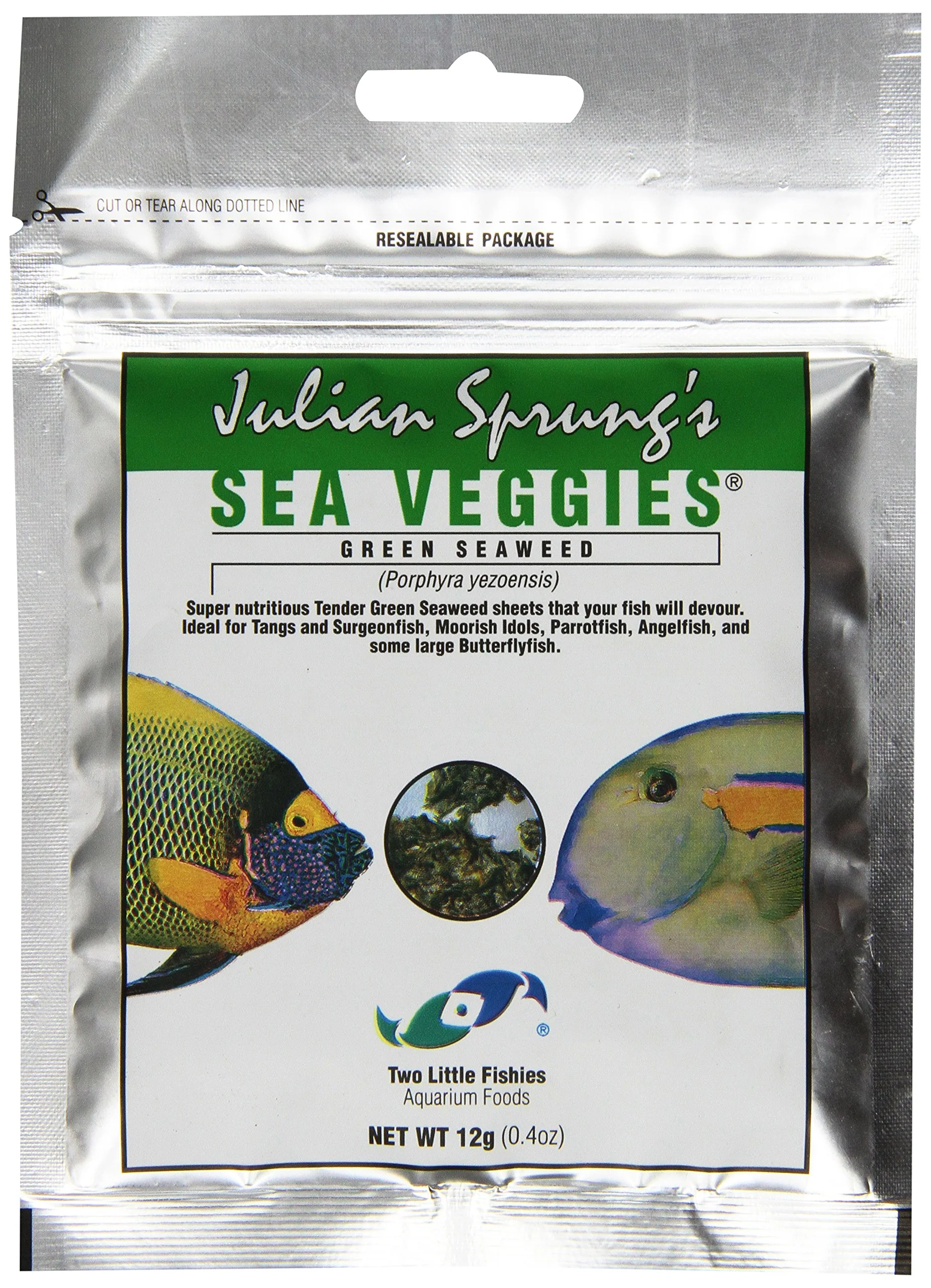 Two Little Fishies Atlsvgs2 Sea Veg-Green Seaweed, 0.4 oz