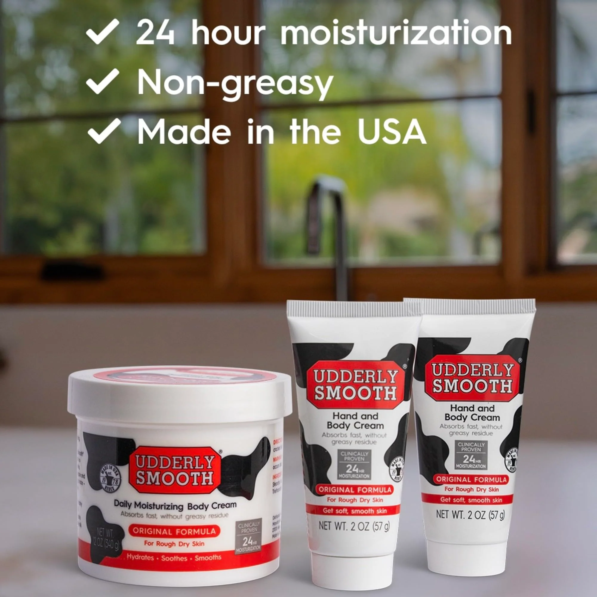 UDDERLY SMOOTH NonGreasy Hand and Body Moisturizer Cream Bundle 1 Kit, 3 Count - Image 8