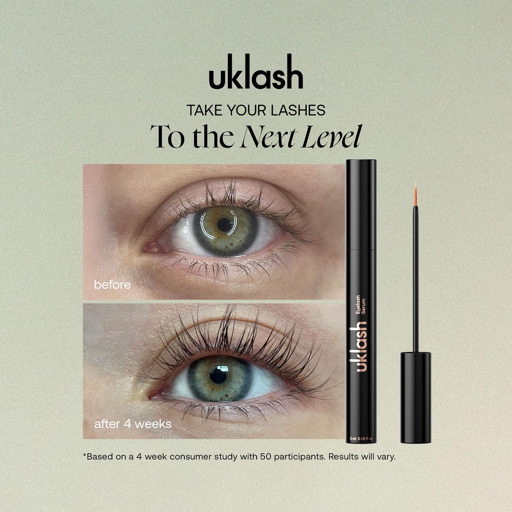 UKLASH Eyelash Growth Serum For Longer & Fuller Lashes - 3ml. Clinically Proven Formula for Naturally Longer Lashes and Extensions. Vegan & Cruelty-Free - Image 8