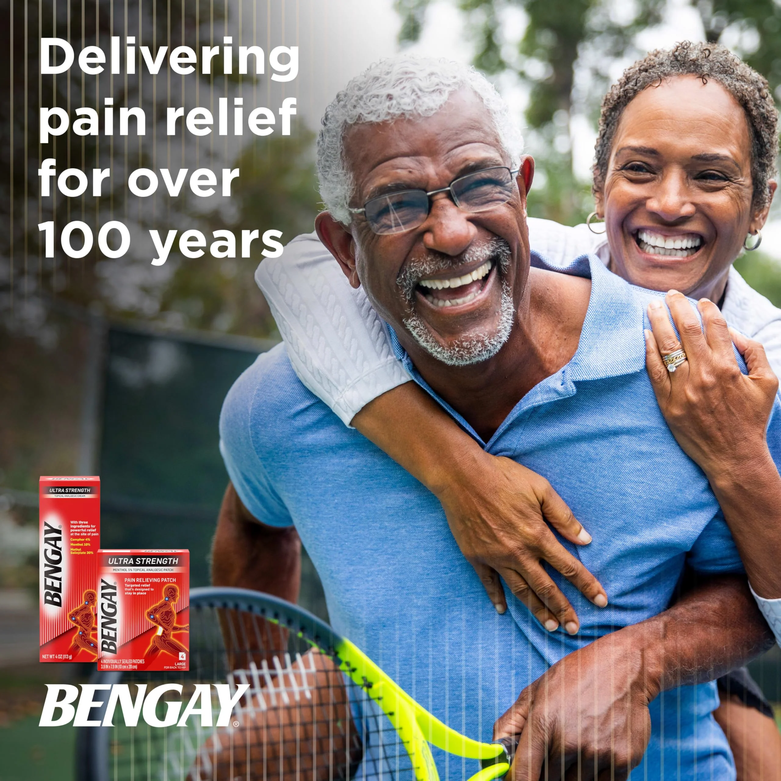 Ultra Strength Bengay Pain Relief Patches, Large Topical Analgesic Menthol Patches for Muscle & Joint Pain Due to Backaches, Minor Arthritis, Sprains, & Strains, 3.9 x 7.9 inches, 4 Count - Image 6