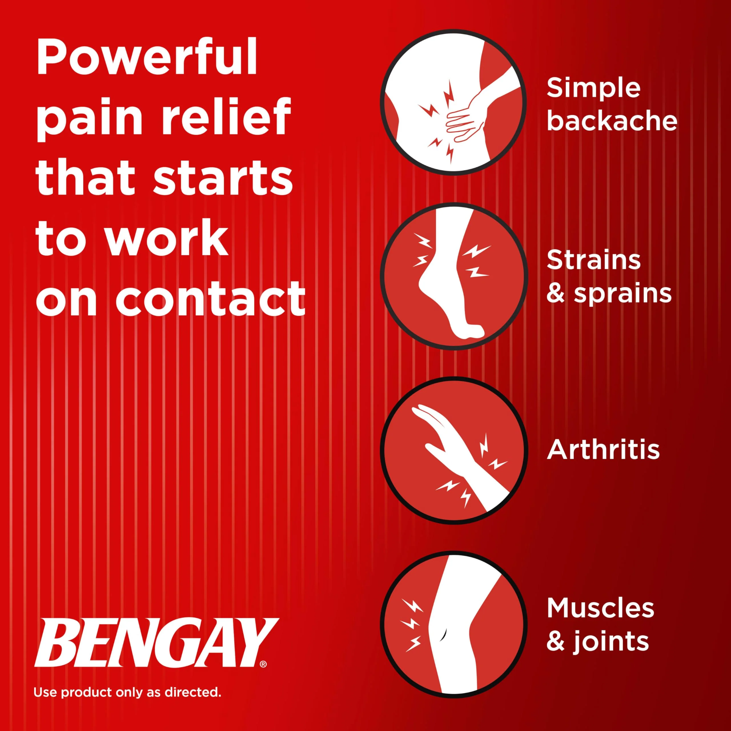 Ultra Strength Bengay Pain Relief Patches, Large Topical Analgesic Menthol Patches for Muscle & Joint Pain Due to Backaches, Minor Arthritis, Sprains, & Strains, 3.9 x 7.9 inches, 4 Count - Image 7