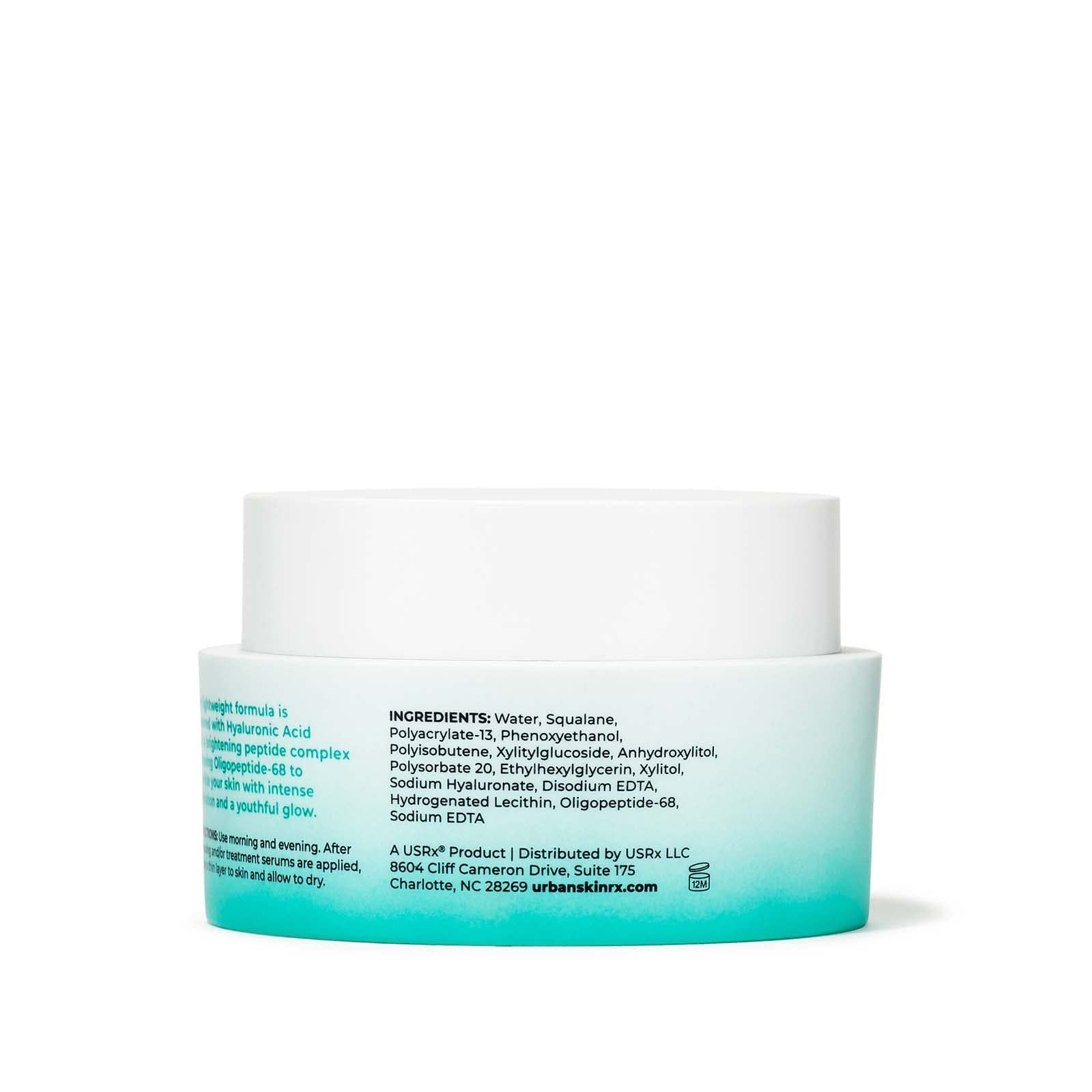 Urban Skin Rx® Pro Strength HydraBalance Brightening Moisture Infusion Quick-Absorbing Moisturizer, Fragrance-Free, Formulated with Squalane & Hyaluronic Acid, Combats Dehydration & Texture, 1.69 Oz - Image 2
