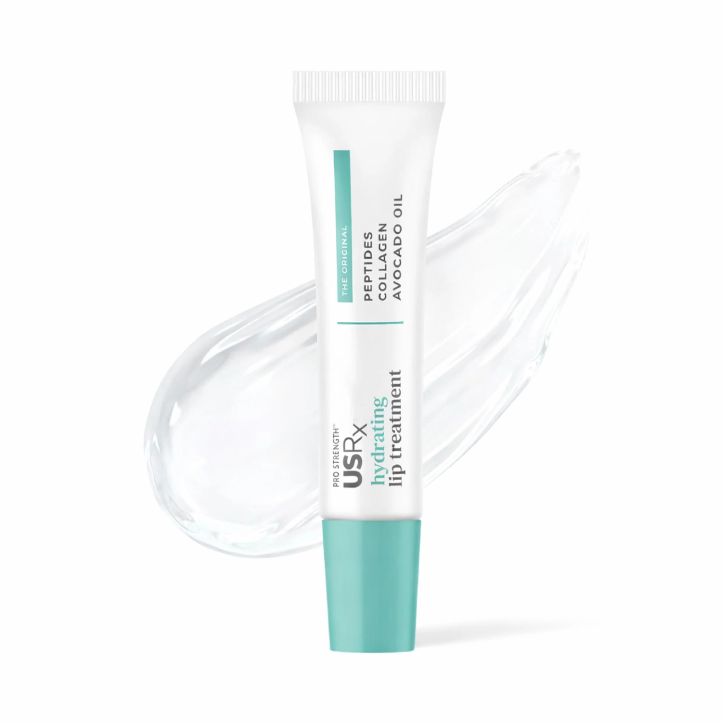 Urban Skin Rx® Pro Strength Hydrating Collagen & Peptides Daily Lip Treatment, Non-Sticky, Ultra-Moisturizing Balm, Smooths, Softens & Plumps Dry & Chapped Lips, Clear, 0.31 Oz (Packaging May Vary)