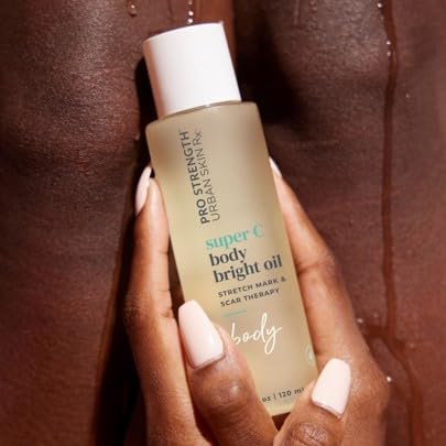 Urban Skin Rx® Pro Strength Super C Hydrating Body Bright Oil, Brightens, Nourishes & Rejuvenates for Smooth, Glowing Skin, Improves Appearance of Scars, Aging, Discoloration & Stretch Marks, 4 Fl Oz - Image 3
