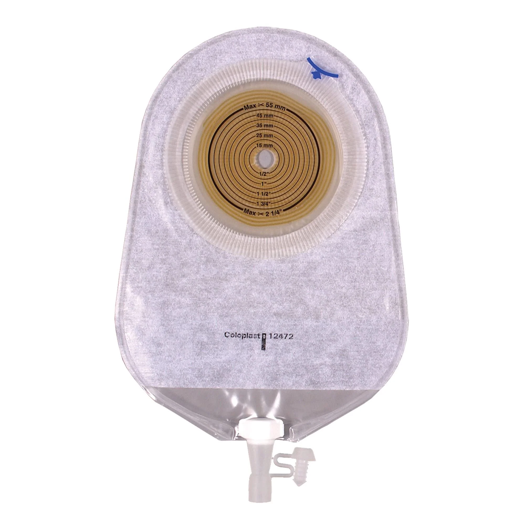 Urostomy Pouch Assura One-Piece System 10-3/4" 3/8 to 2-1/4" Drainable NonConvex, Trim To Fit (#12474, Sold Per Box)