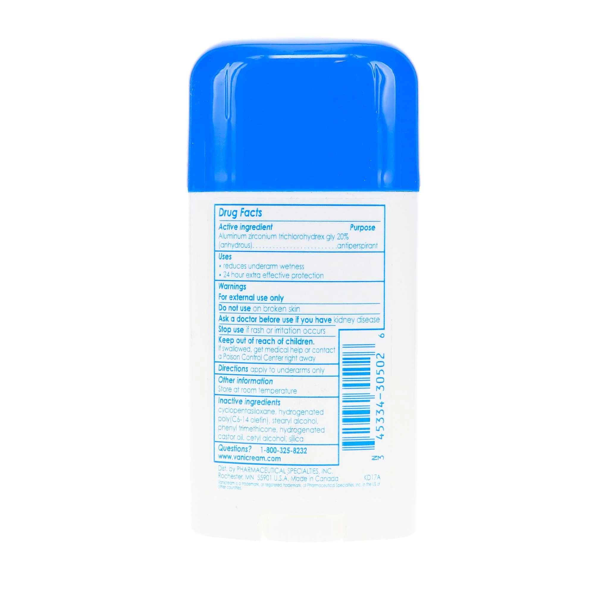 Vanicream Anti-Perspirant - Deodorant Clinical Strength For Sensitive Skin, 2.25 Oz Pack of 3 - Image 2