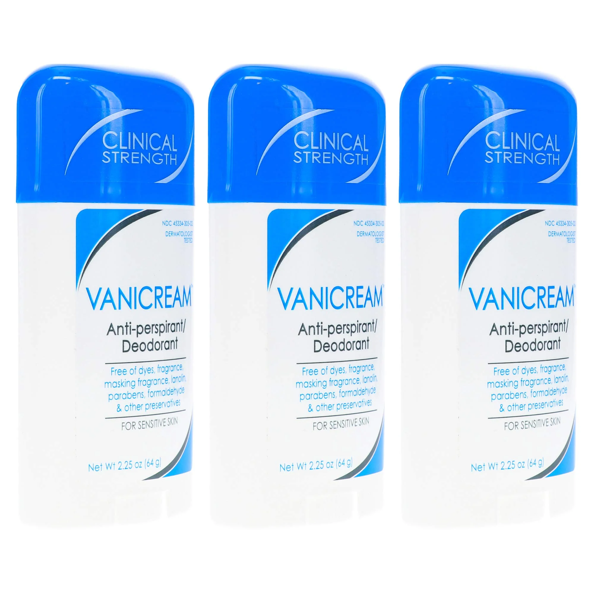 Vanicream Anti-Perspirant - Deodorant Clinical Strength For Sensitive Skin, 2.25 Oz Pack of 3 - Image 4