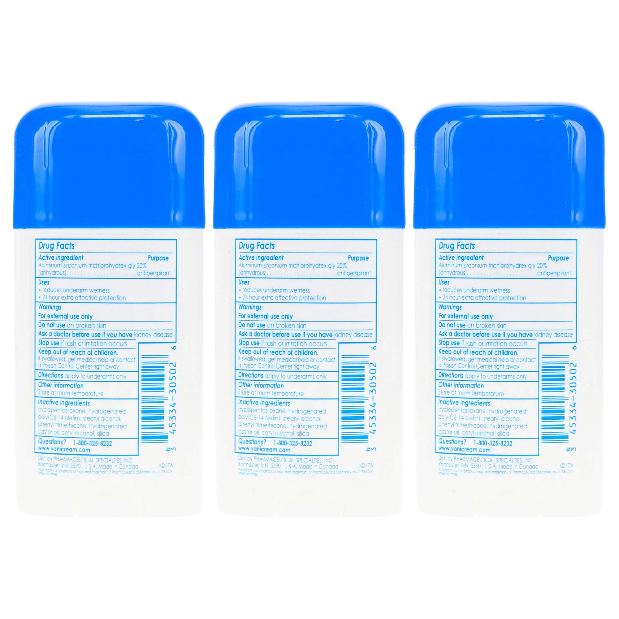 Vanicream Anti-Perspirant - Deodorant Clinical Strength For Sensitive Skin, 2.25 Oz Pack of 3 - Image 6