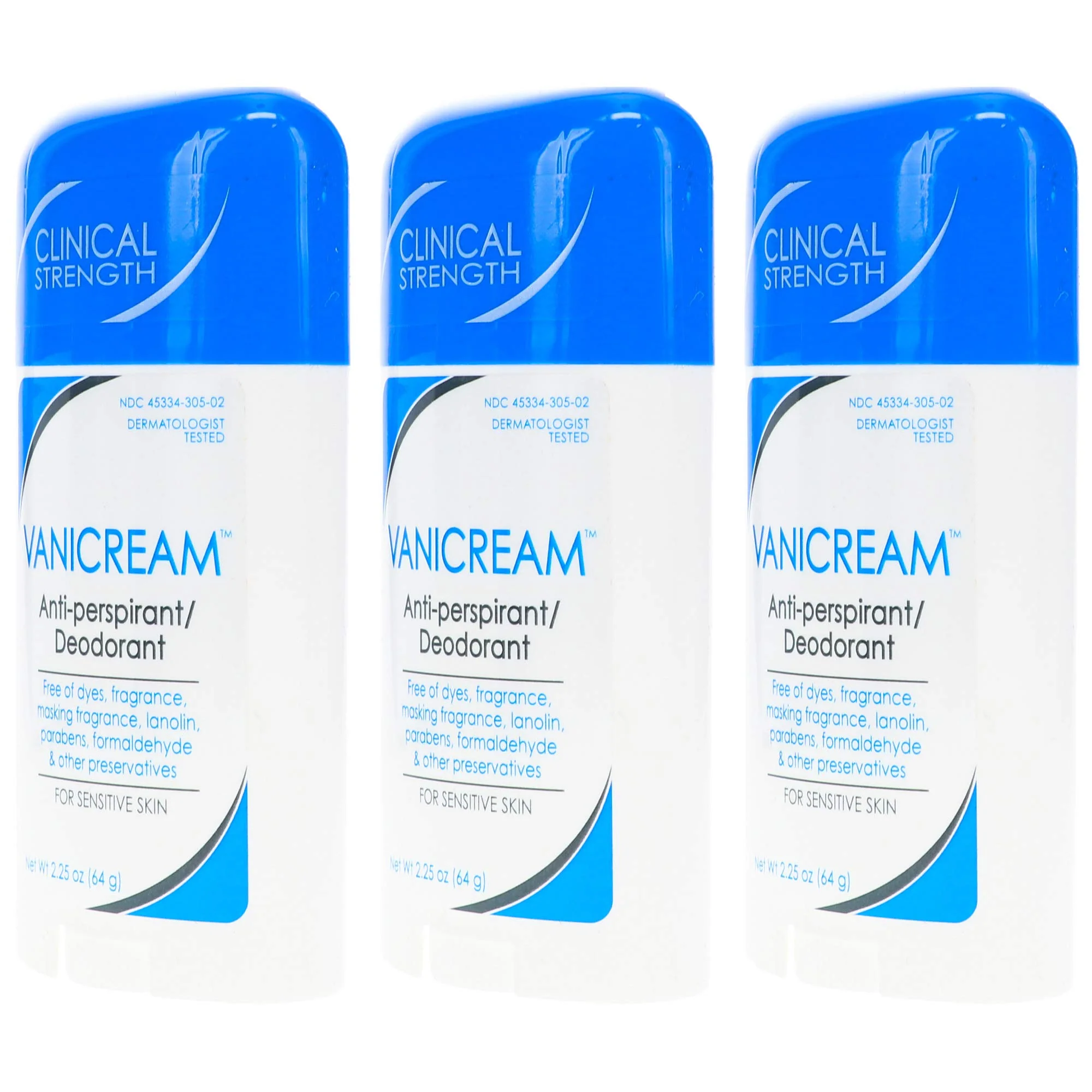 Vanicream Anti-Perspirant - Deodorant Clinical Strength For Sensitive Skin, 2.25 Oz Pack of 3 - Image 8