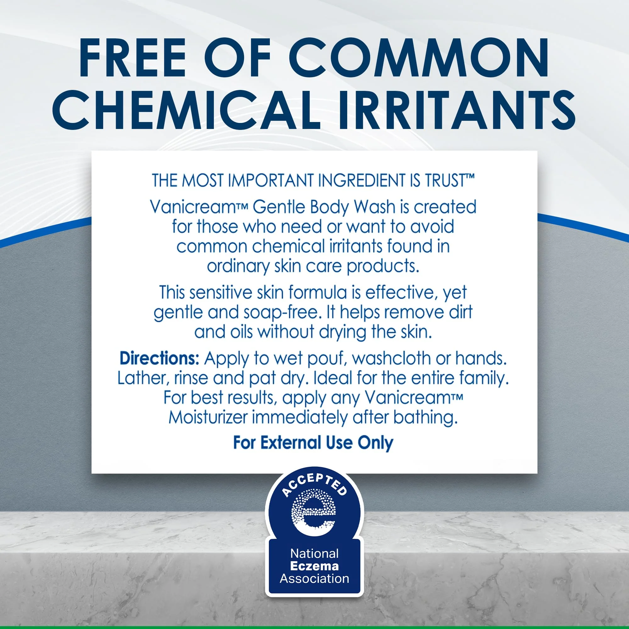 Vanicream Gentle Body Wash -12 fl oz - Formulated Without Common Irritants for Those with Sensitive Skin - Image 4