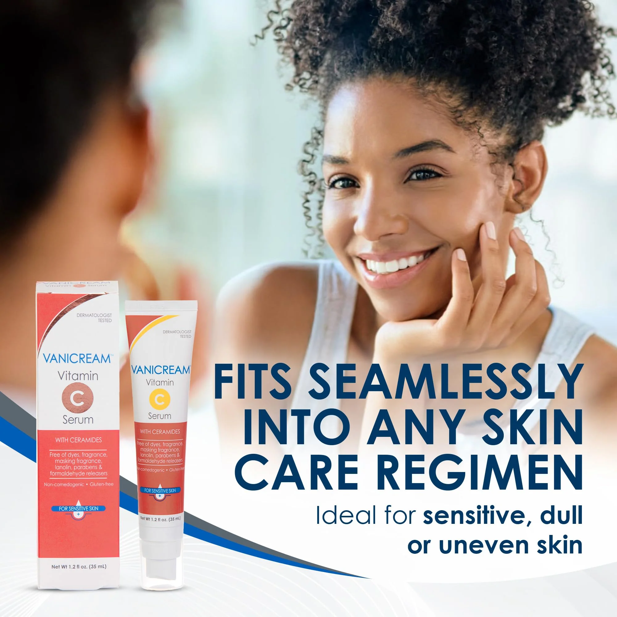 Vanicream Vitamin C Serum, 1.2 Fl Oz, Formulated without Common Irritants for Sensitive Skin, Milky and Lightweight Brightening Serum, Hydrates & Boosts Glow, Dermatologist-Tested - Image 8