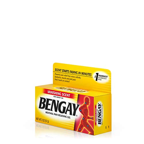 Vanishing Scent Bengay Relief Gel, Non-Greasy Topical Reliever with Cooling Menthol, 2 oz - Image 3