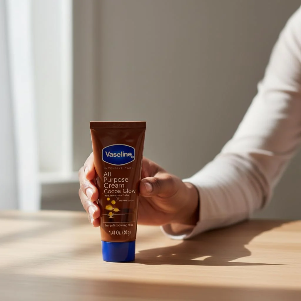 Vaseline All Purpose Cream Cocoa Glow, with Pure Cocoa Butter, 6-Pack, 1.41 FL Oz Each, 6 Tubes - Image 3