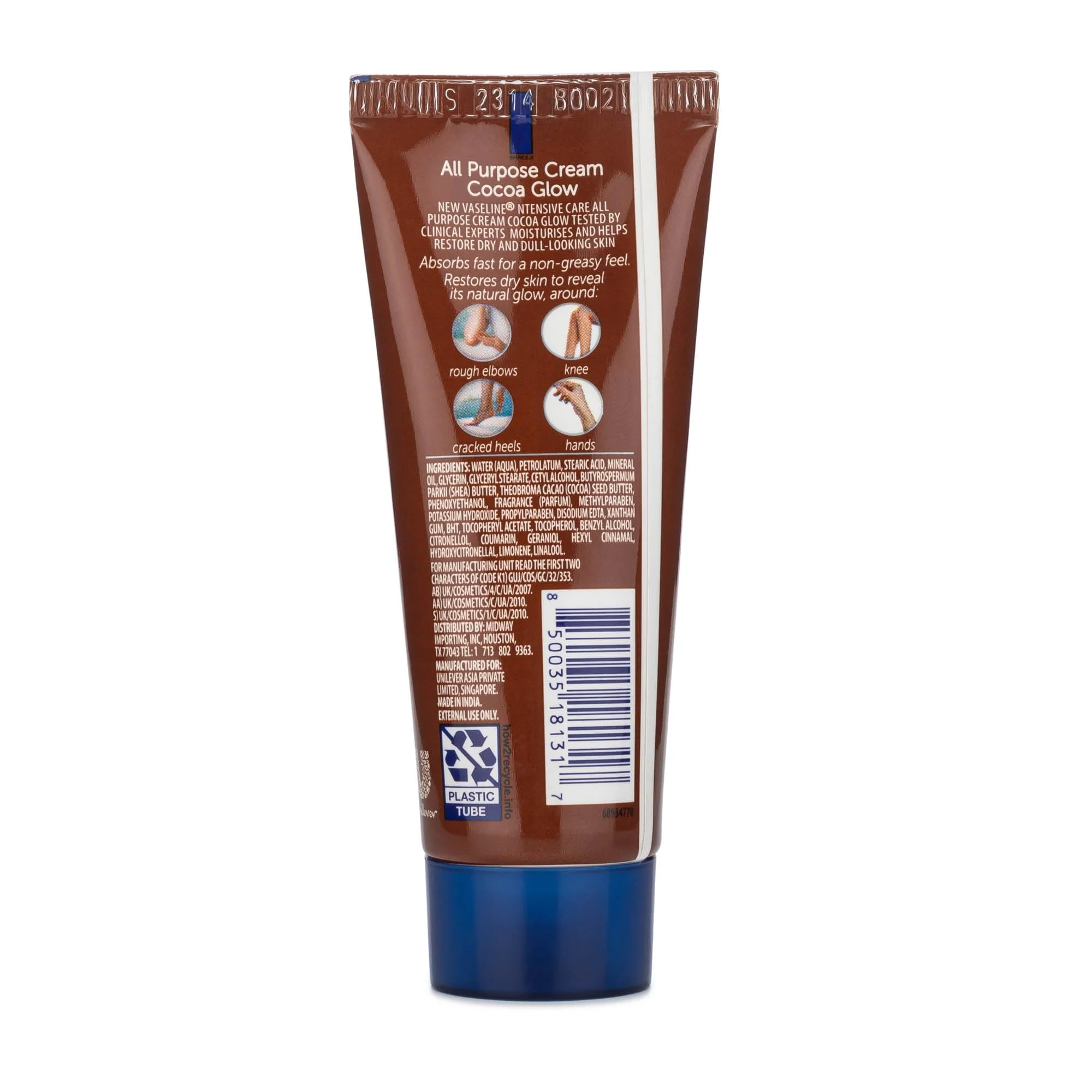 Vaseline All Purpose Cream Cocoa Glow, with Pure Cocoa Butter, 6-Pack, 1.41 FL Oz Each, 6 Tubes - Image 5