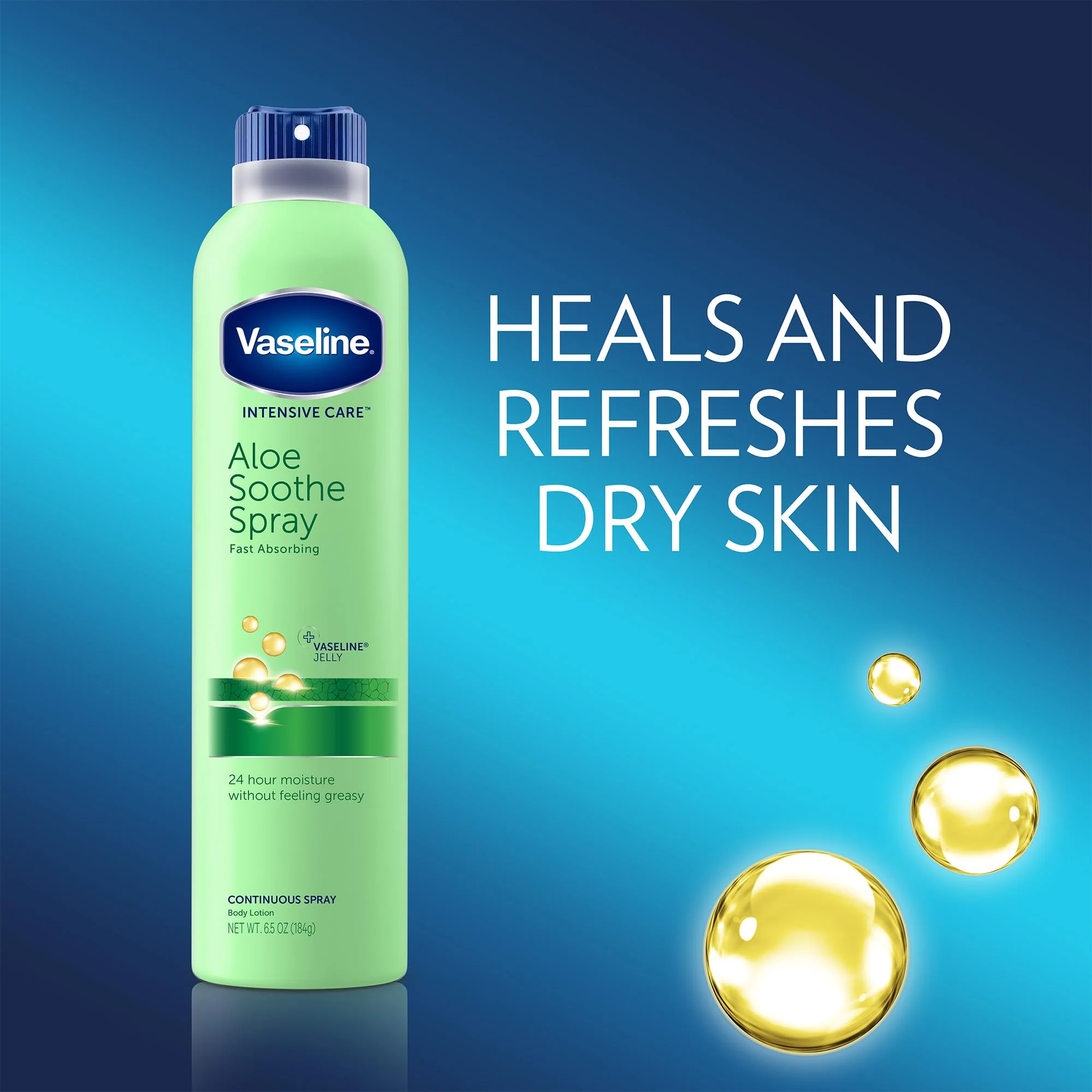Vaseline Aloe Soothe Spray 2-Pack – Non-Greasy, Fast-Absorbing All-Over Soothing Moisturizer for Dry Skin + Original Lip Therapy for Soft, Smooth Lips - Image 6