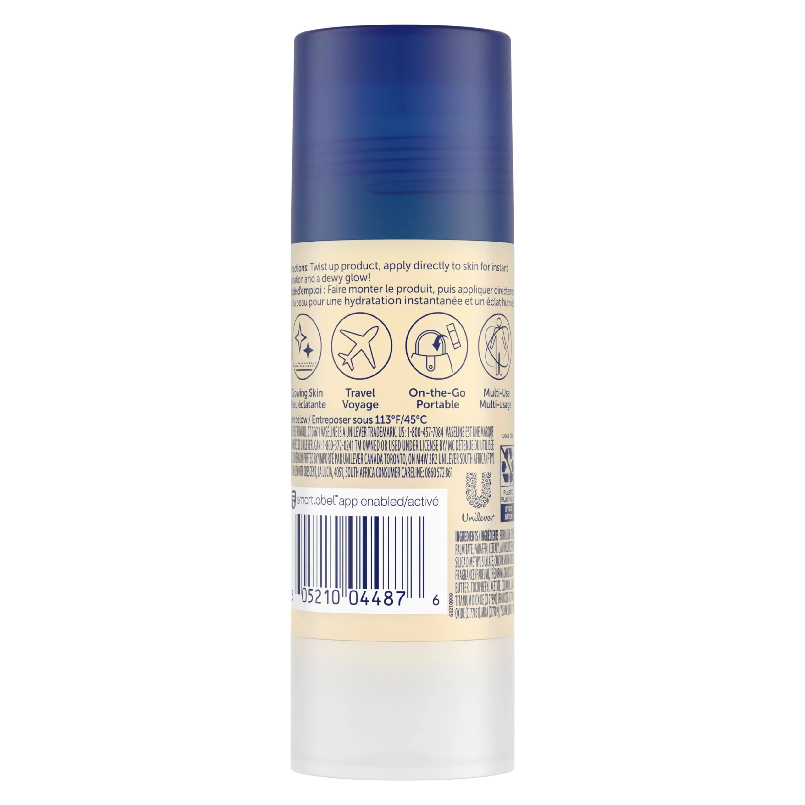 Vaseline Cocoa Shimmer Jelly Stick – Non-Greasy Moisturizer for Glowing Skin, Face & Body Lotion, Travel-Size, 1.4 Oz Ea, Pack of 3. - Image 7