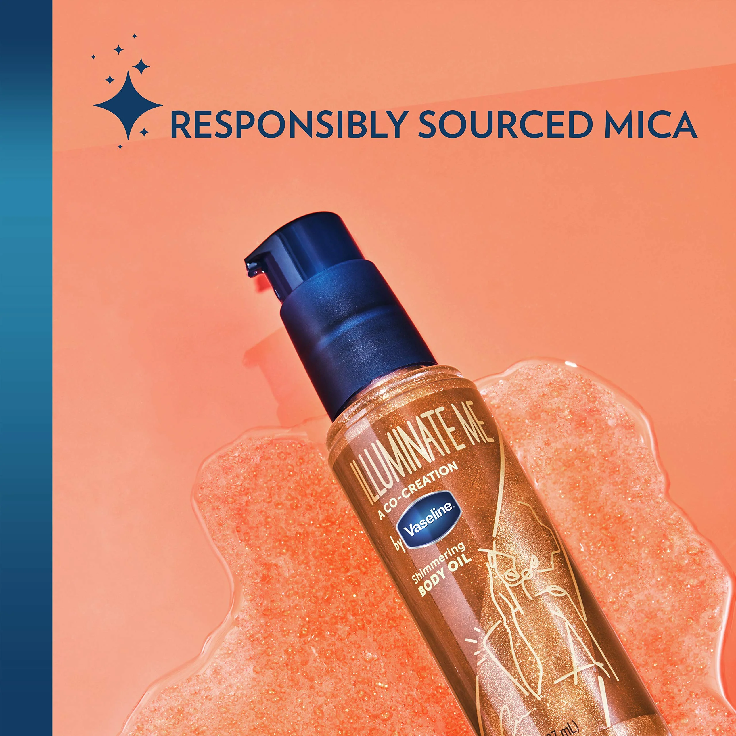 Vaseline Illuminate Me Body Butter & Oil - Shimmering Body Bronzer, Hydrating Whipped Organic Shea Butter with 24-Hour Moisture for Melanin-Rich Skin, Radiant Glow Oil (2 Piece Set) - Image 7