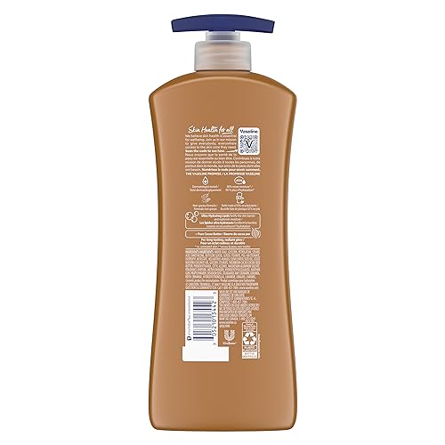 Vaseline Intensive Care Body Lotion Cocoa Radiant 4 Count for Dry Skin Lotion Made with Ultra-Hydrating Lipids and Pure Cocoa Butter for a Long-Lasting, Radiant Glow 20.3 Oz - Image 8