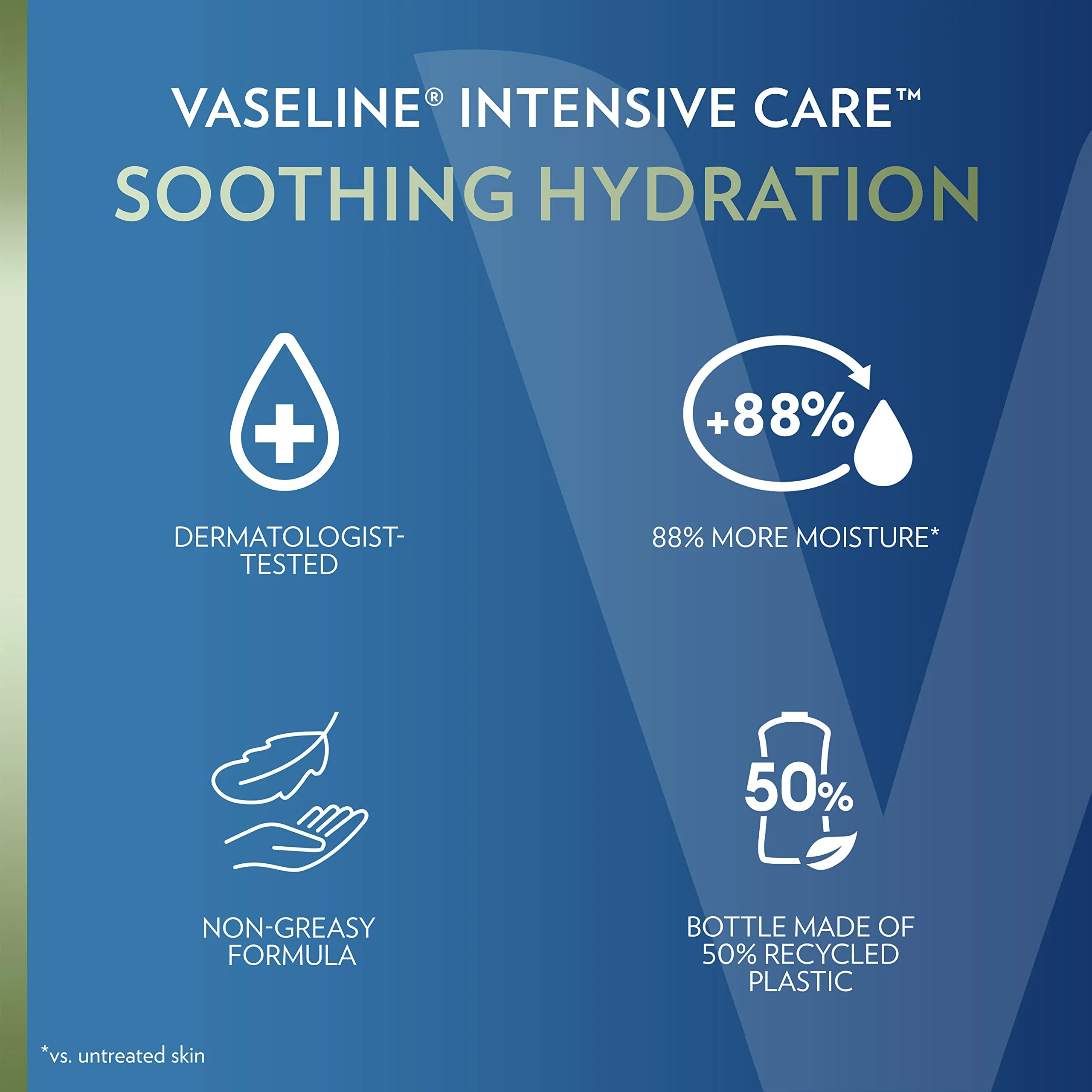 Vaseline Intensive Care Body Lotion for Dry Skin Soothing Hydration Lotion Made with Ultra-Hydrating Lipids + 1% Aloe Vera Extract to Refresh Dehydrated Skin 20.3 oz, Pack of 3 (packaging May Vary) - Image 3