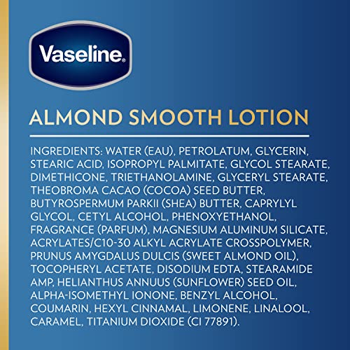 Vaseline Intensive Care hand and body lotion Almond Smooth for Rich Moisturization 20.3 Oz - Image 2