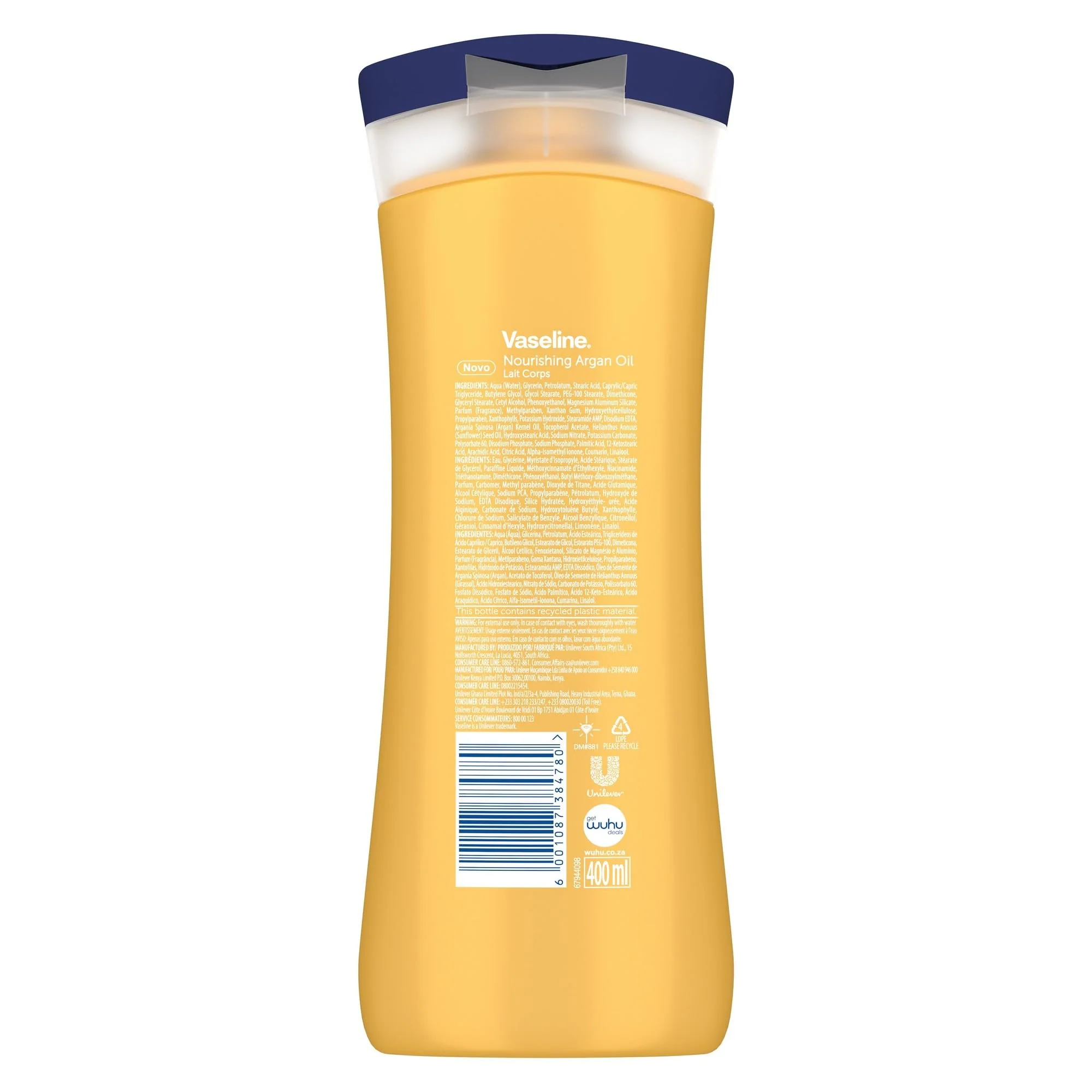 Vaseline Intensive Care Nourishing Argan Oil Lotion, 72h Protection, 400ml - Image 9
