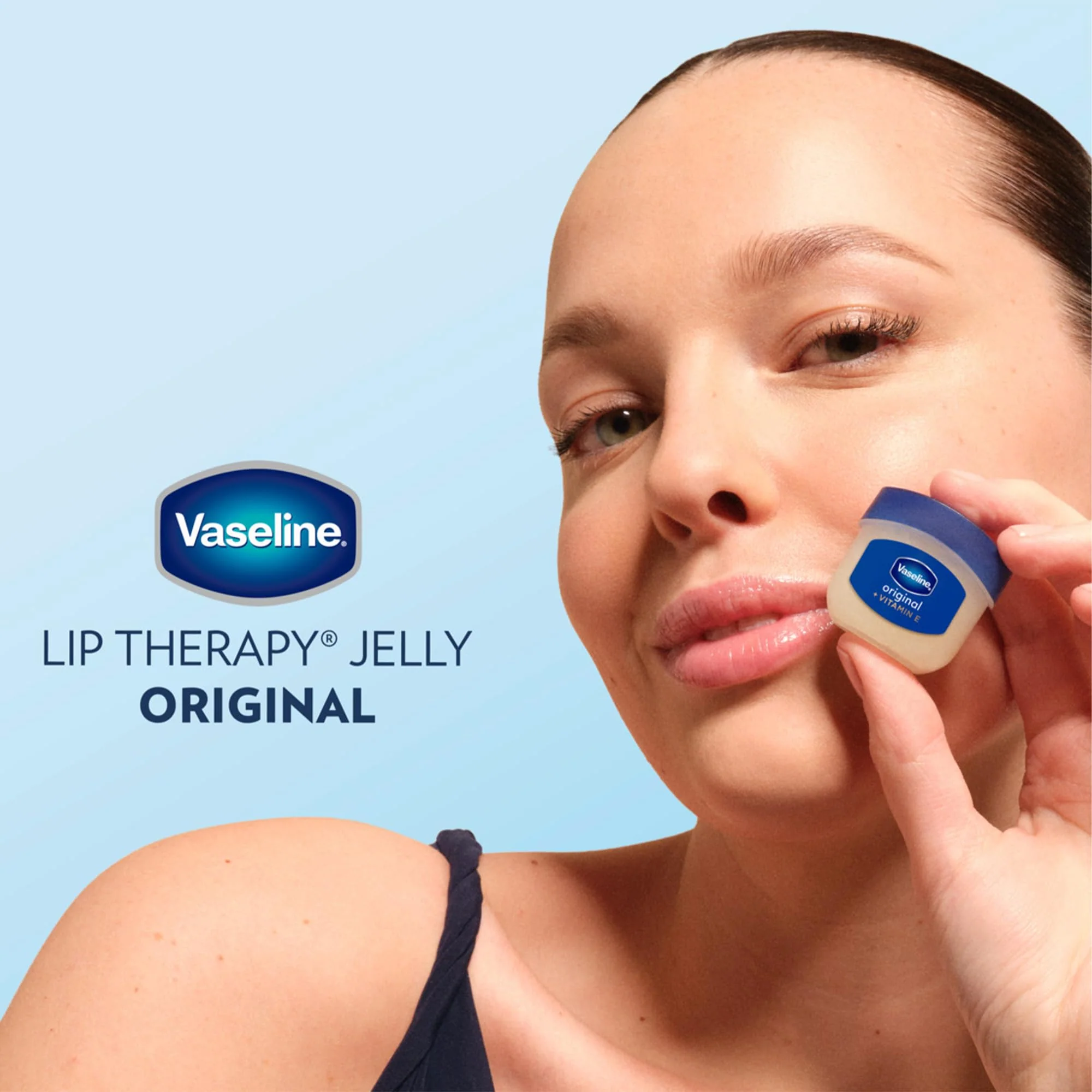 Vaseline Lip Therapy 4 Twin Packs (8 Jars Total) – Mini Lip Balm for Healing Dry Lips, Travel-Size Petroleum Jelly Lip Care, 0.25 Oz Each - Image 2