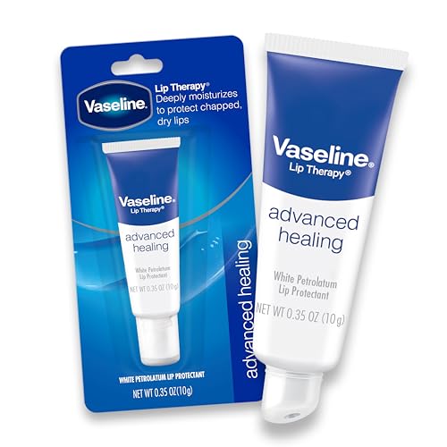 Vaseline Lip Therapy Advanced Healing Lip Balm Tube 2-Pack – White Petroleum Protectant, Moisturizer for Dry Lips, 0.35 Oz Ea - Image 4