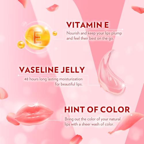 Vaseline Lip Therapy Care Rosy, Fast-Acting Nourishment, Ideal for Chapped, Dry, Cracked, or Damaged Lips, Lip Balm, 2-Pack of 2, 0.16 Oz Each, 4 Lip Balms - Image 12