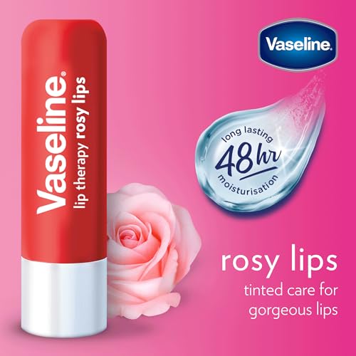 Vaseline Lip Therapy Care Rosy, Fast-Acting Nourishment, Ideal for Chapped, Dry, Cracked, or Damaged Lips, Lip Balm, 3-Pack of 2, 0.16 Oz Each, 6 Lip Balms - Image 12