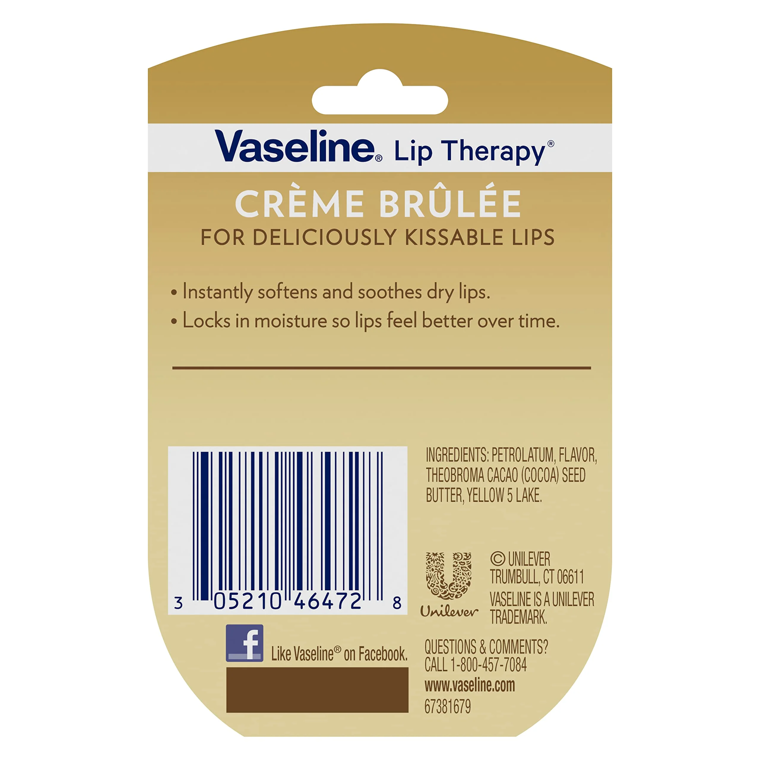 Vaseline Lip Therapy, Creme Brulee 0.25 oz (6 Pack) - Image 4