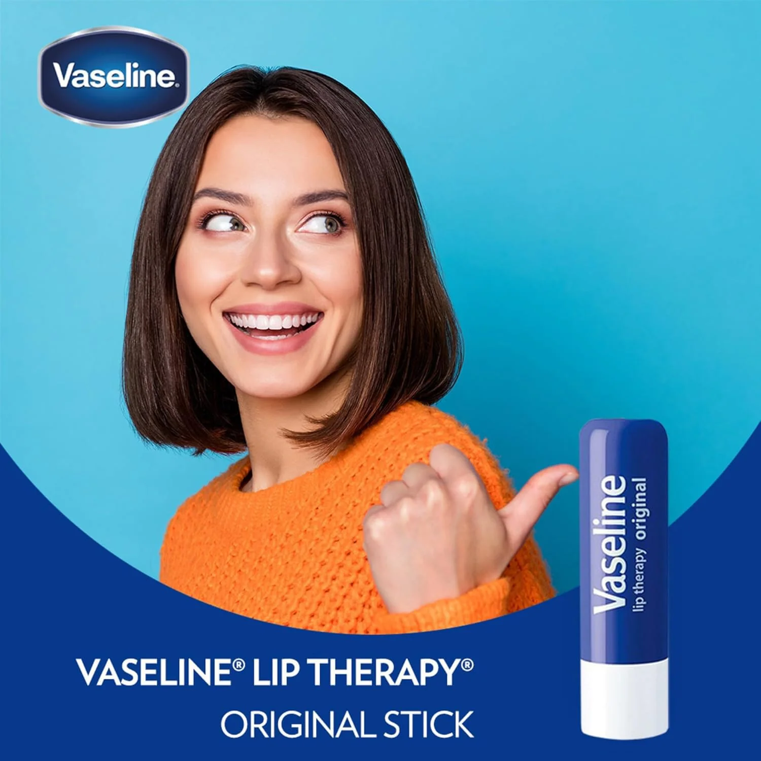 Vaseline Lip Therapy Original 8-Pack – Lip Moisturizer for Dry, Cracked Lips, 0.16 Oz Ea - Image 5