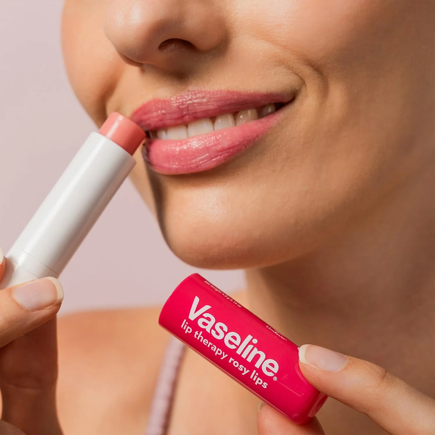 Vaseline Lip Therapy Rosy Lips 8-Pack – Moisturizing Lip Balm, Tinted, 0.16 Oz Ea - Image 4