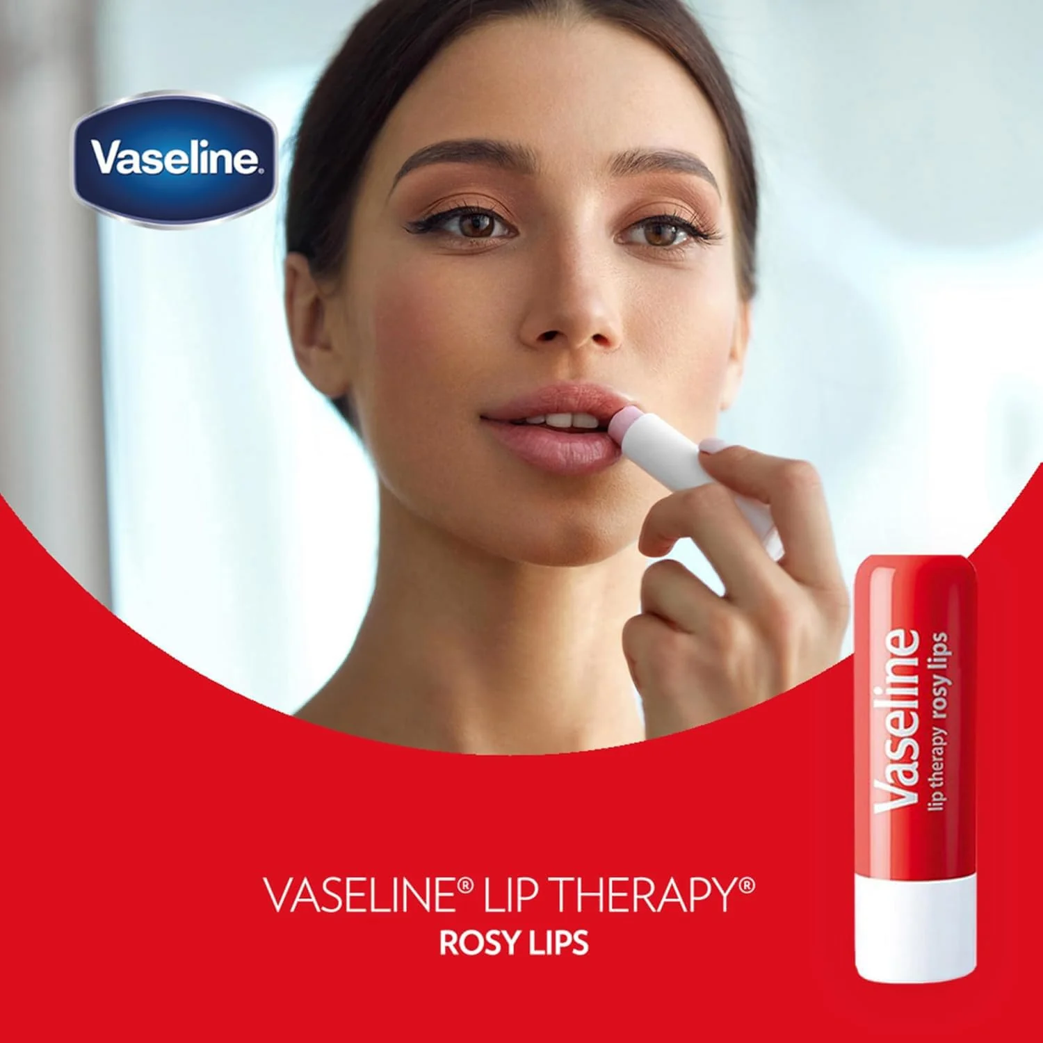 Vaseline Lip Therapy Variety 4-Pack – Rosy Lips + Cocoa Butter Moisturizing Lip Balm with Vitamin E, 0.16 Oz Ea - Image 5